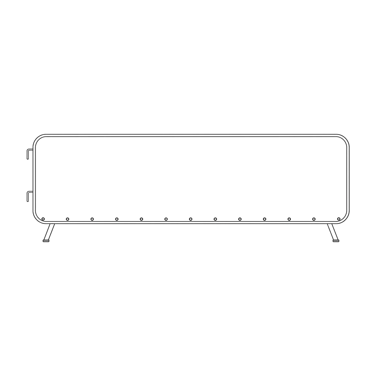 Crowd Barrier AirMesh Fabric Jacket line drawing