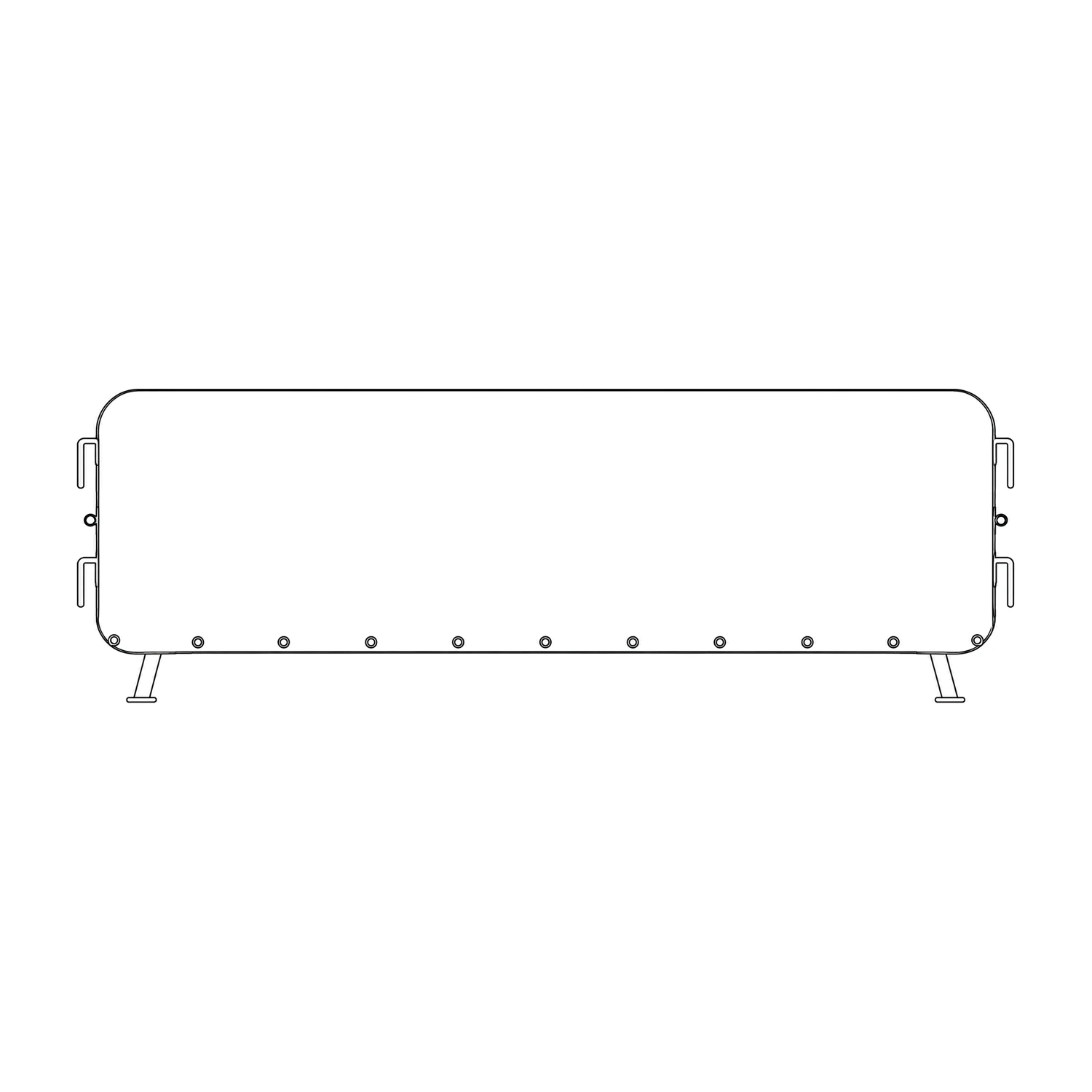 Crowd Barrier Premium Fabric Mesh Jacket line drawing