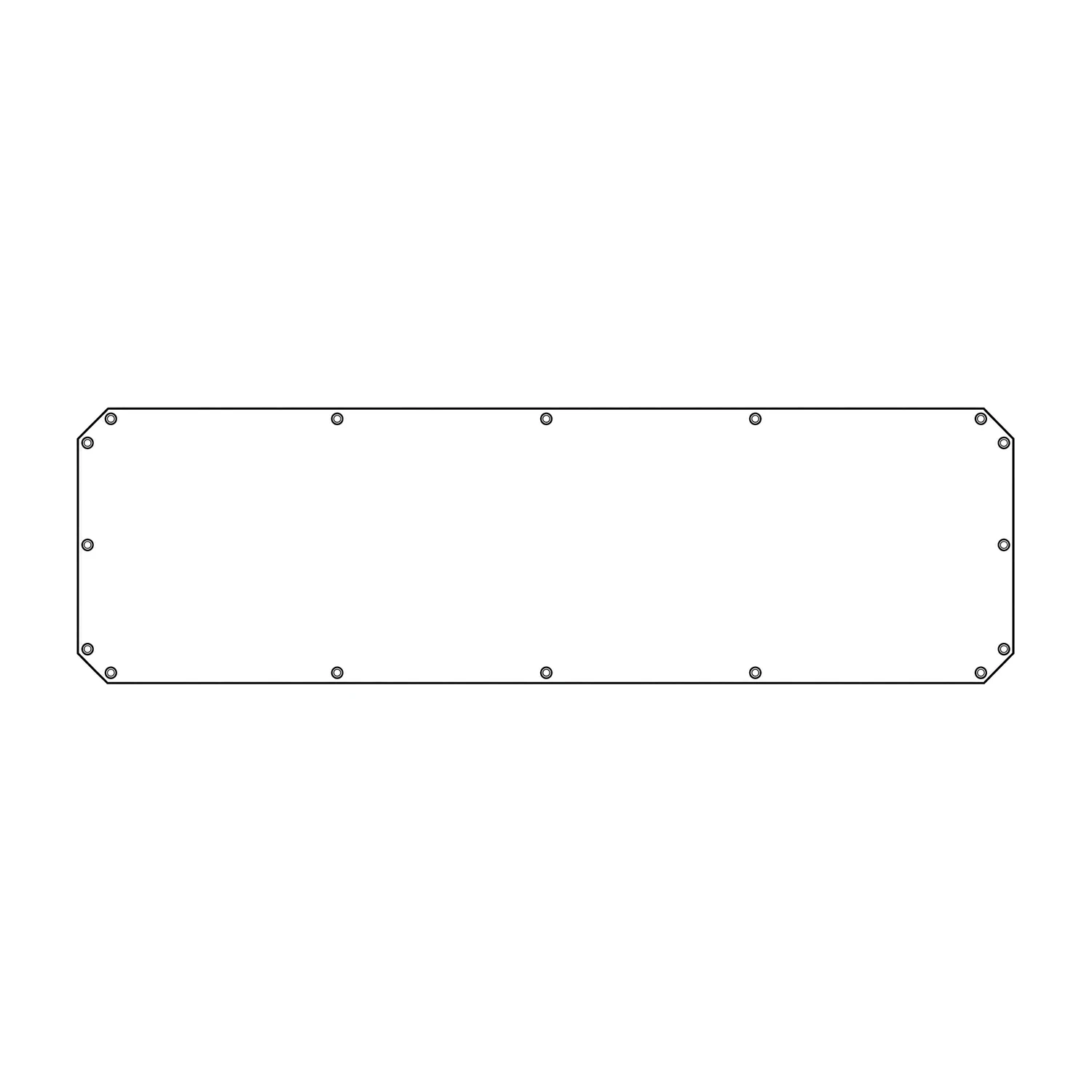 Crowd Barrier PVC Banner line drawing