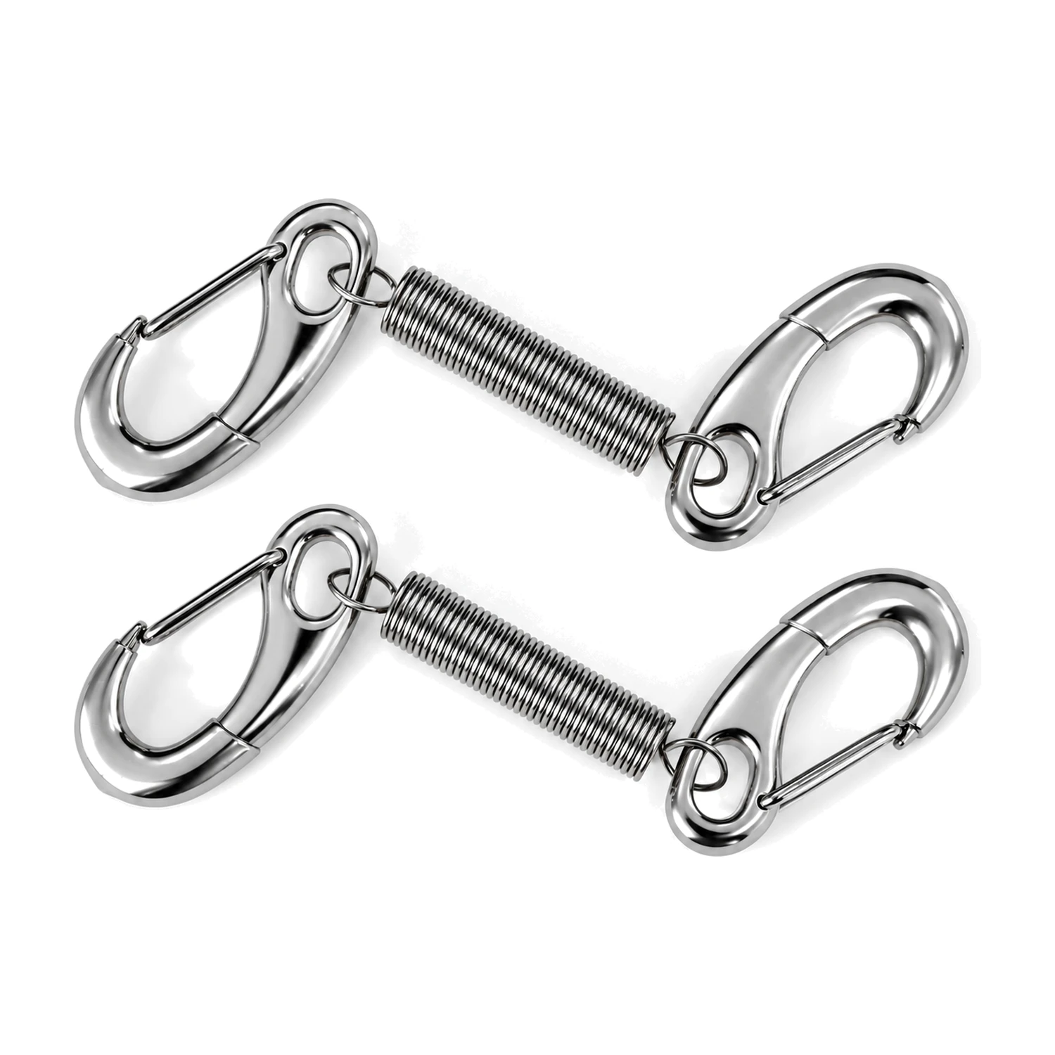 Deluxe Cafe Barrier Spring Clips, Chrome (Pair)