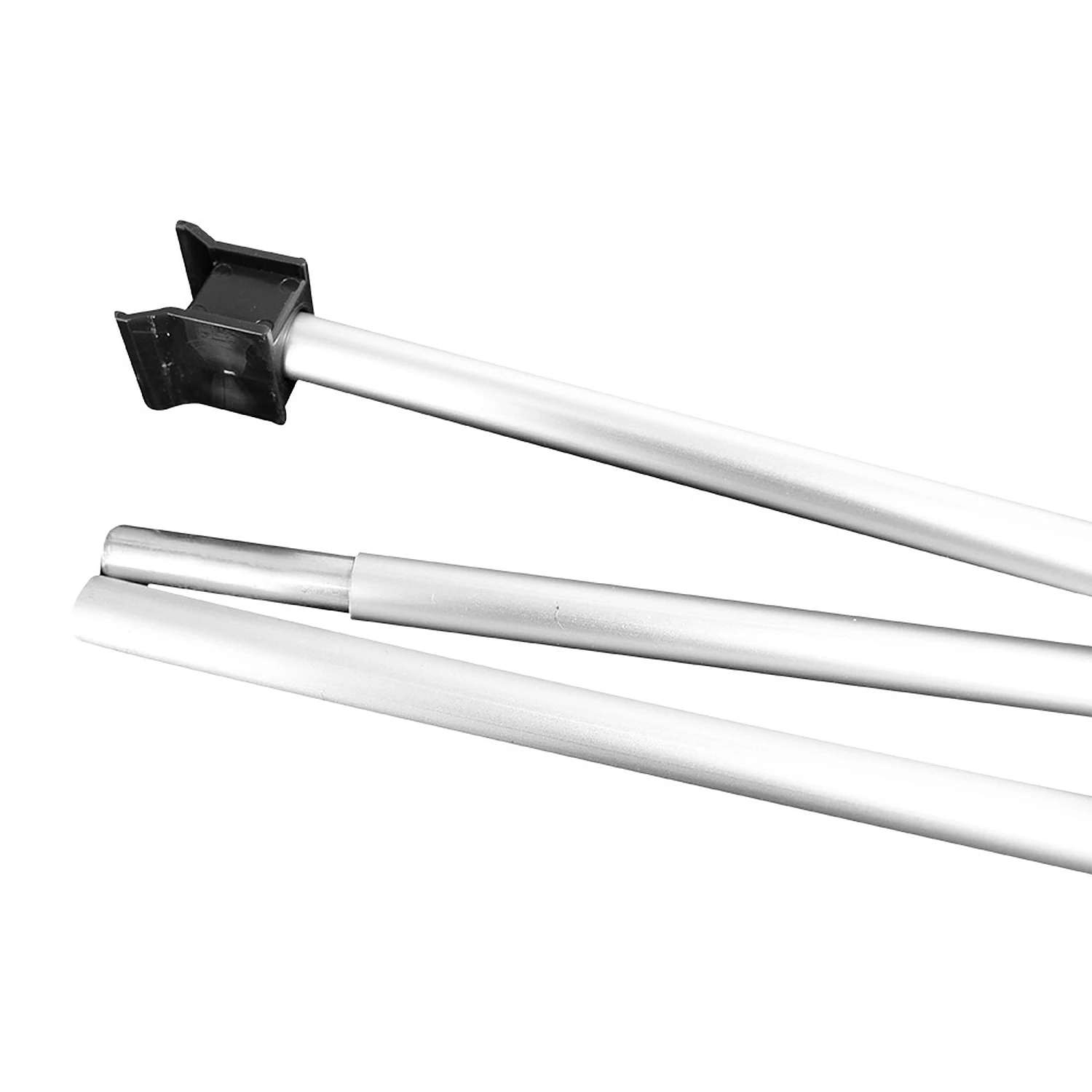 Sectional poles with top rail connector