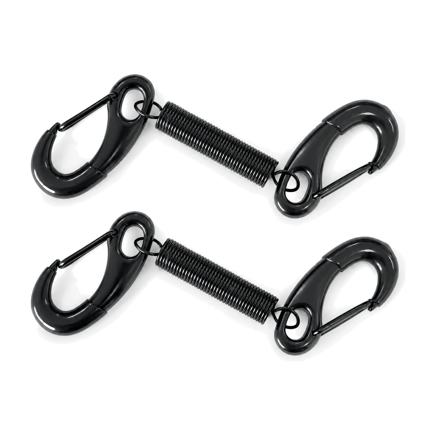 Economy Cafe Barrier Spring Clips, Black (Pair)