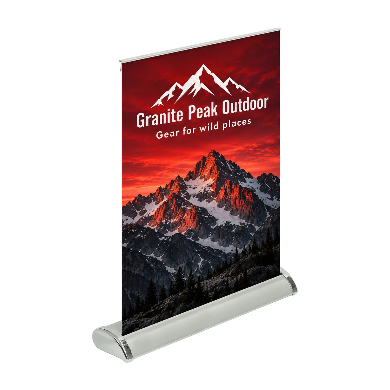 Emblem Desktop Roller Banner A3 with example artwork