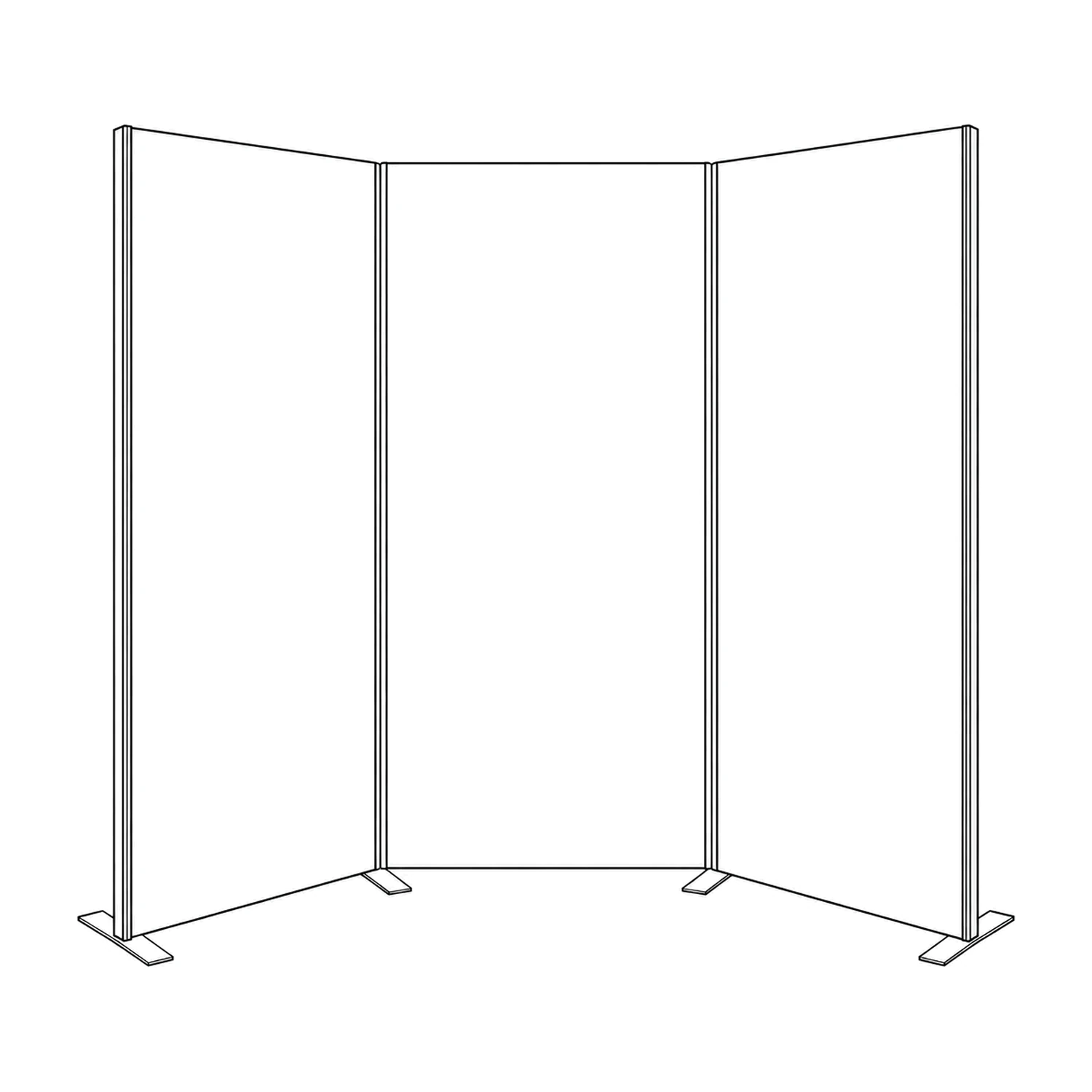 Fastframe Fabric Pop Up Kit, 2.69m Wide line drawing