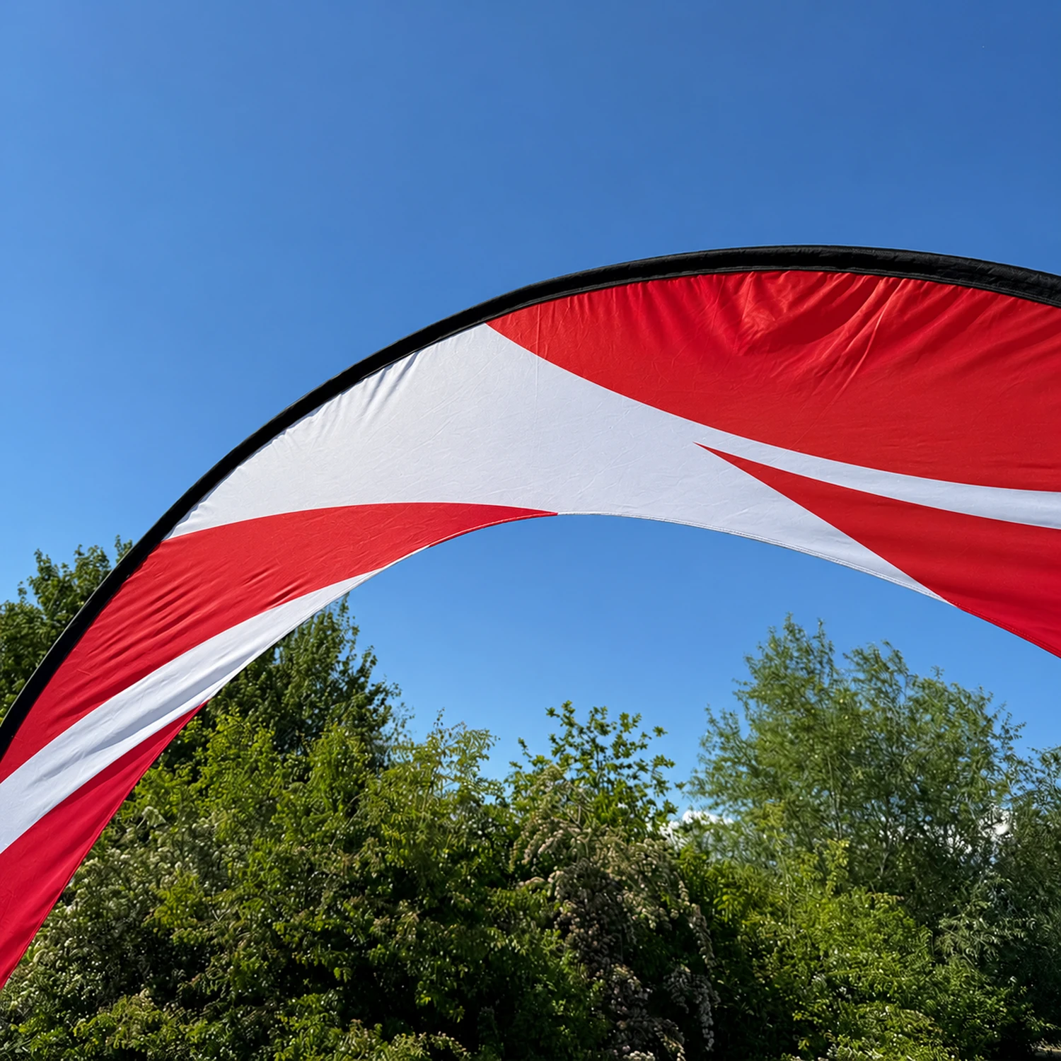 Fibreglass Arch Flag 4m x 3.2m, Bases Not Included detail