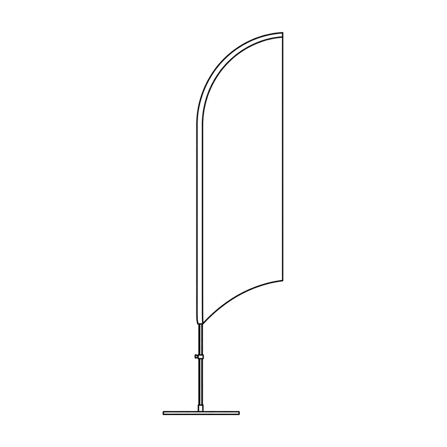 Fin Flag line drawing