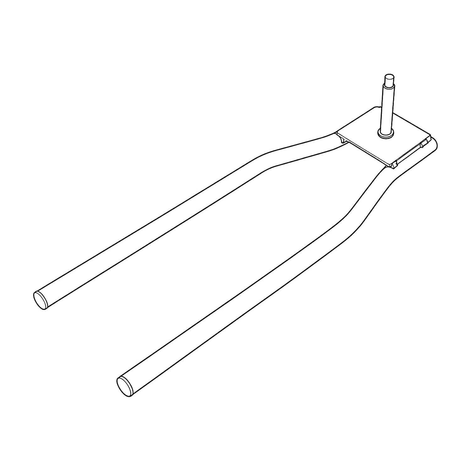 Flag car foot base line drawing