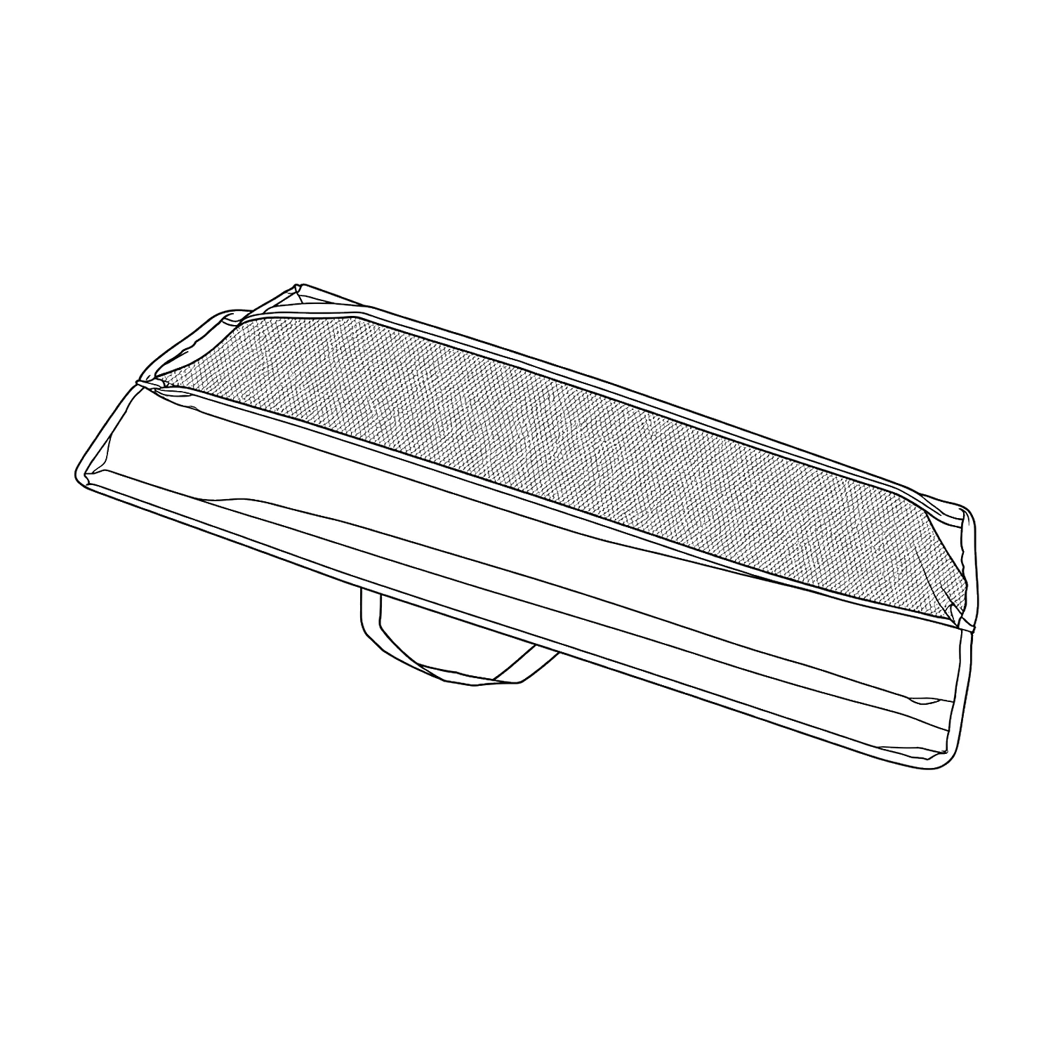 Flag carry bag line drawing
