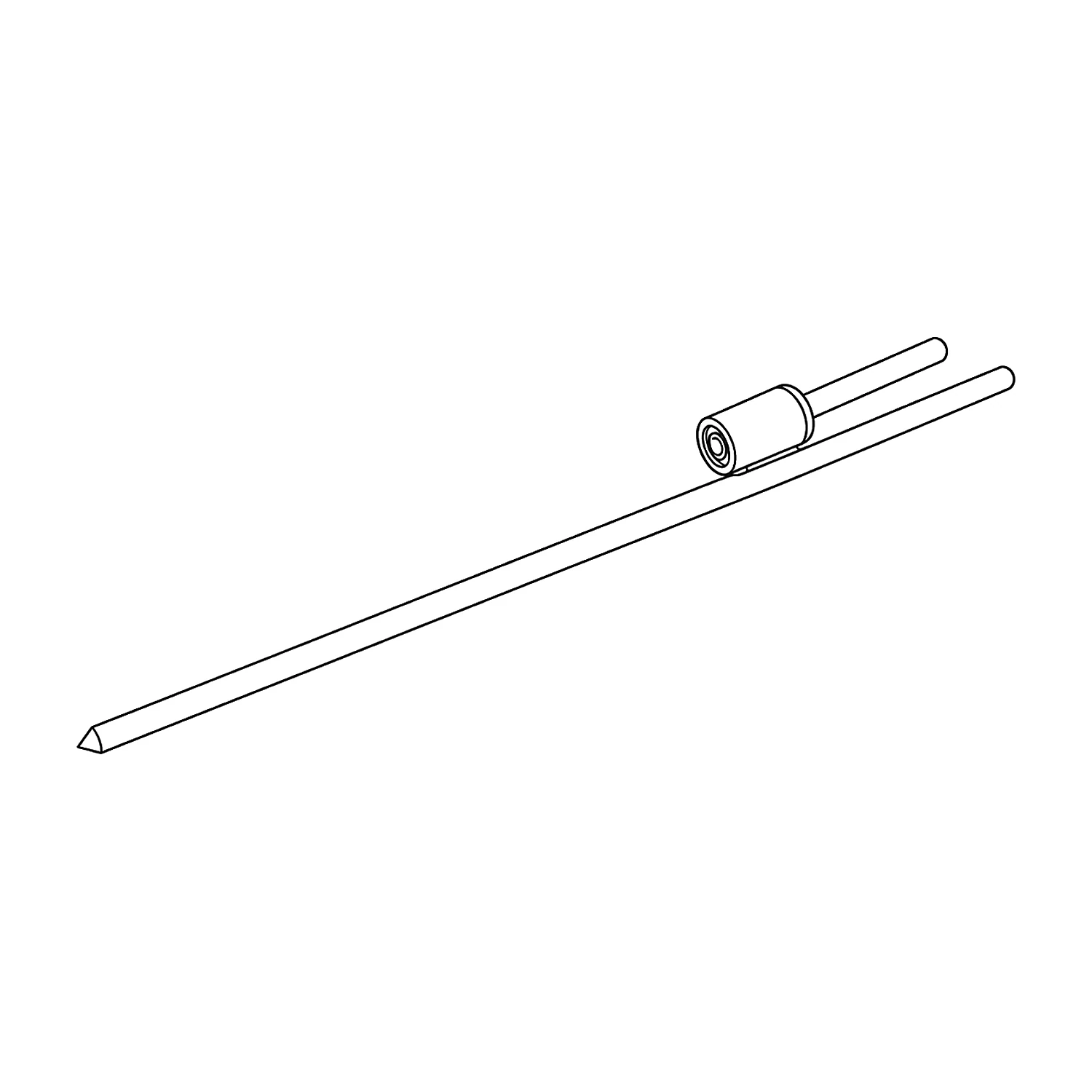 Flag ground spike line drawing