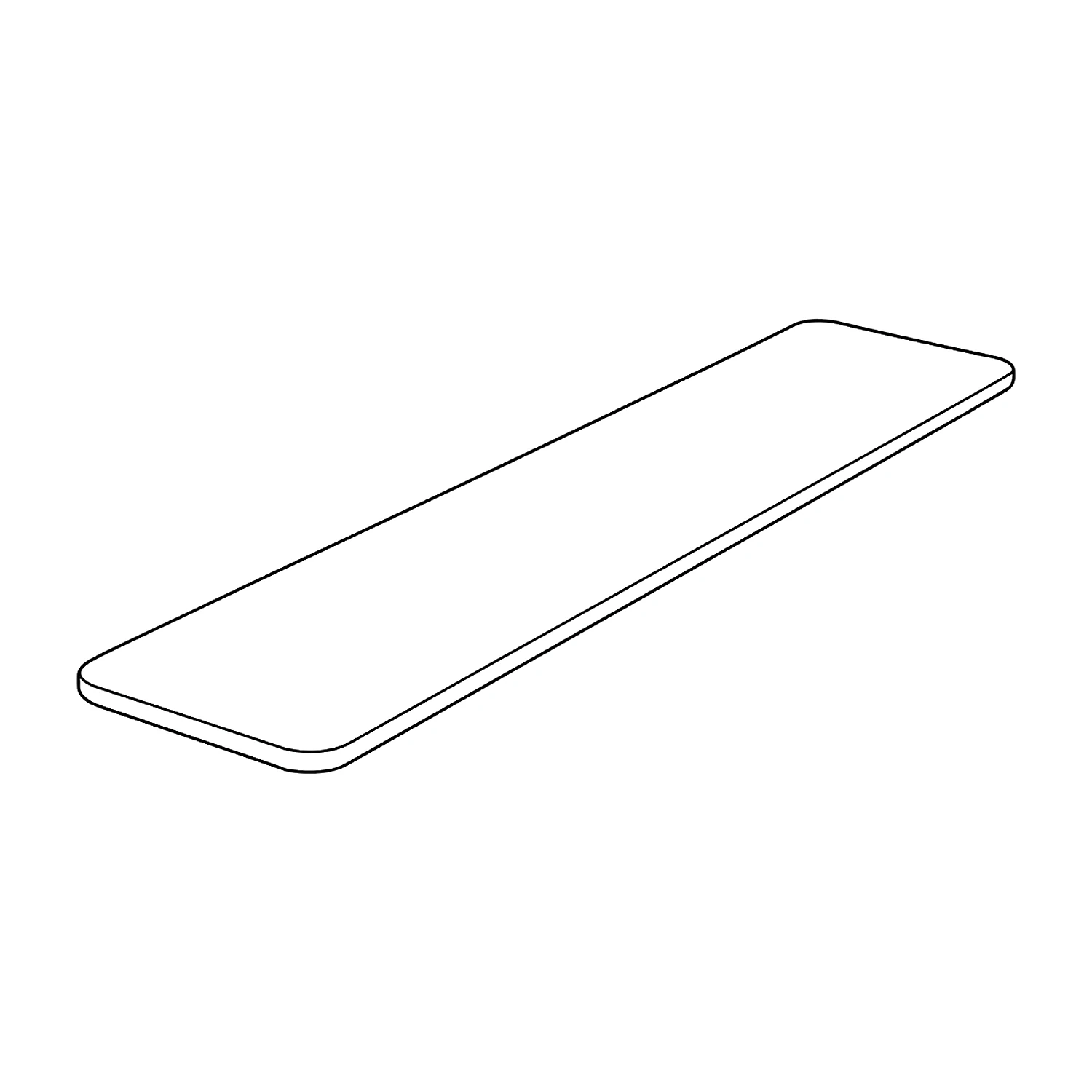 Line drawing of the flat stabilising foot