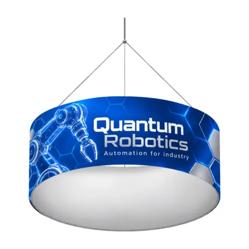 Formulate Circular Hanging Banner with example artwork