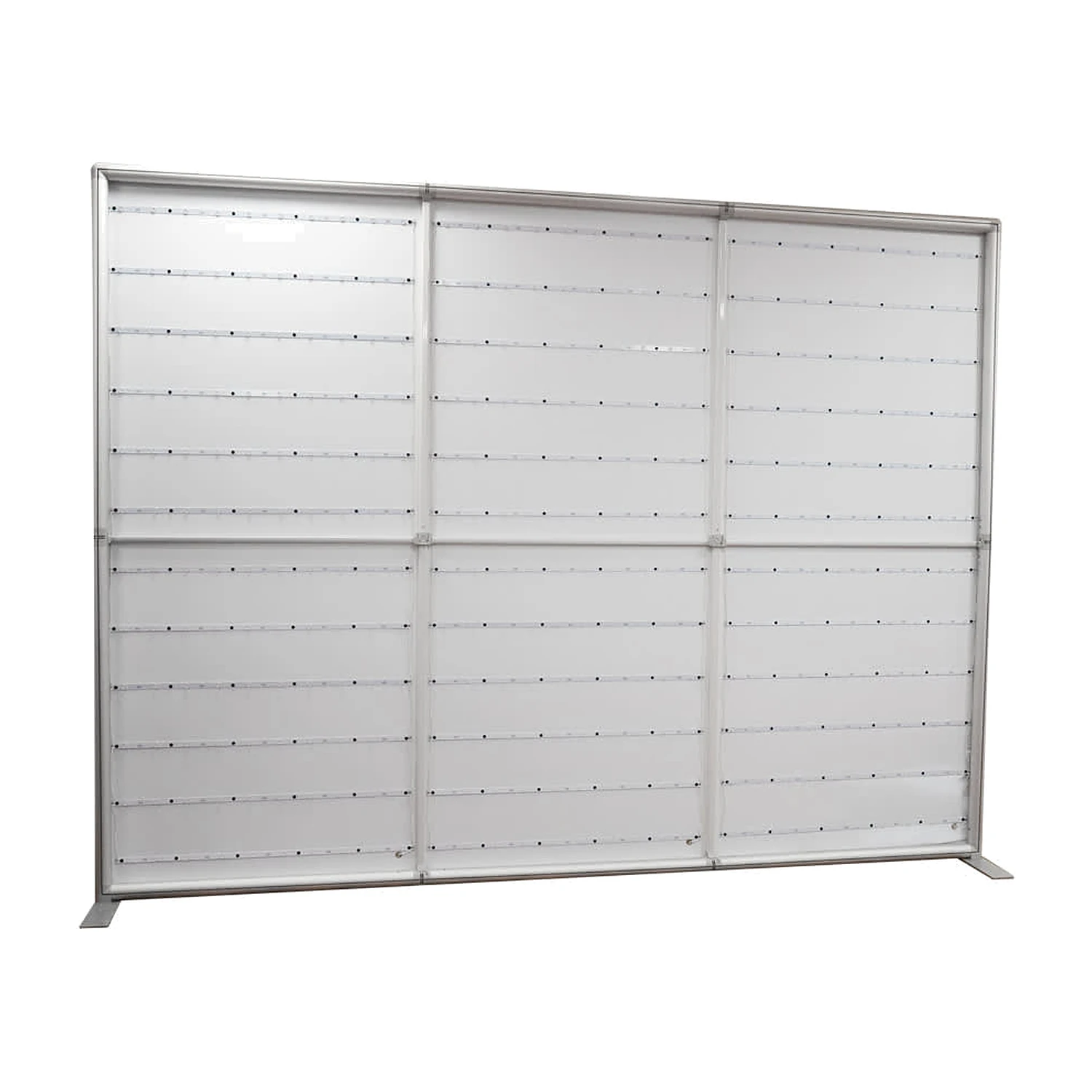 LED backwall frame with LED strips fitted, no graphic