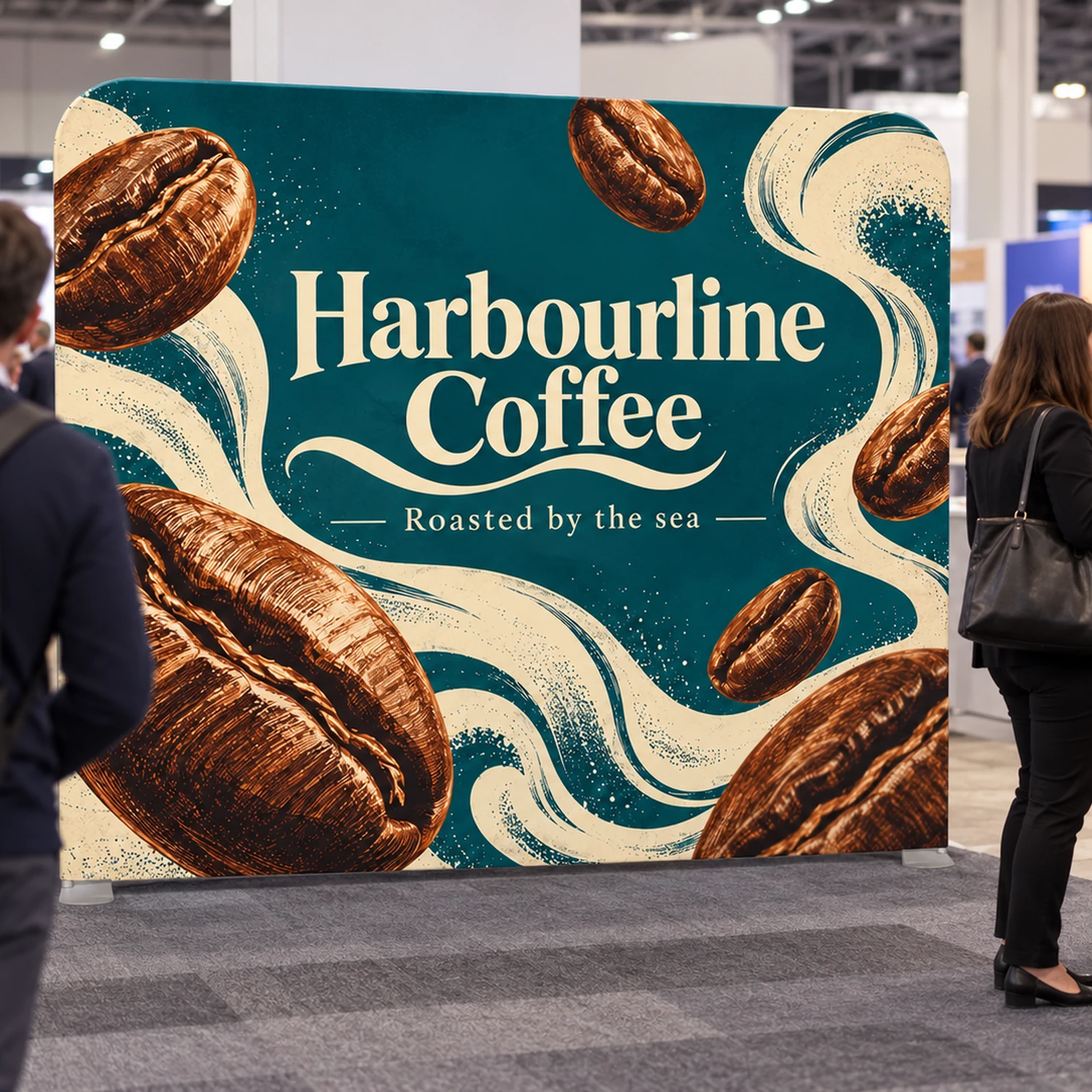 Formulate Straight Fabric Display Wall in use at an event
