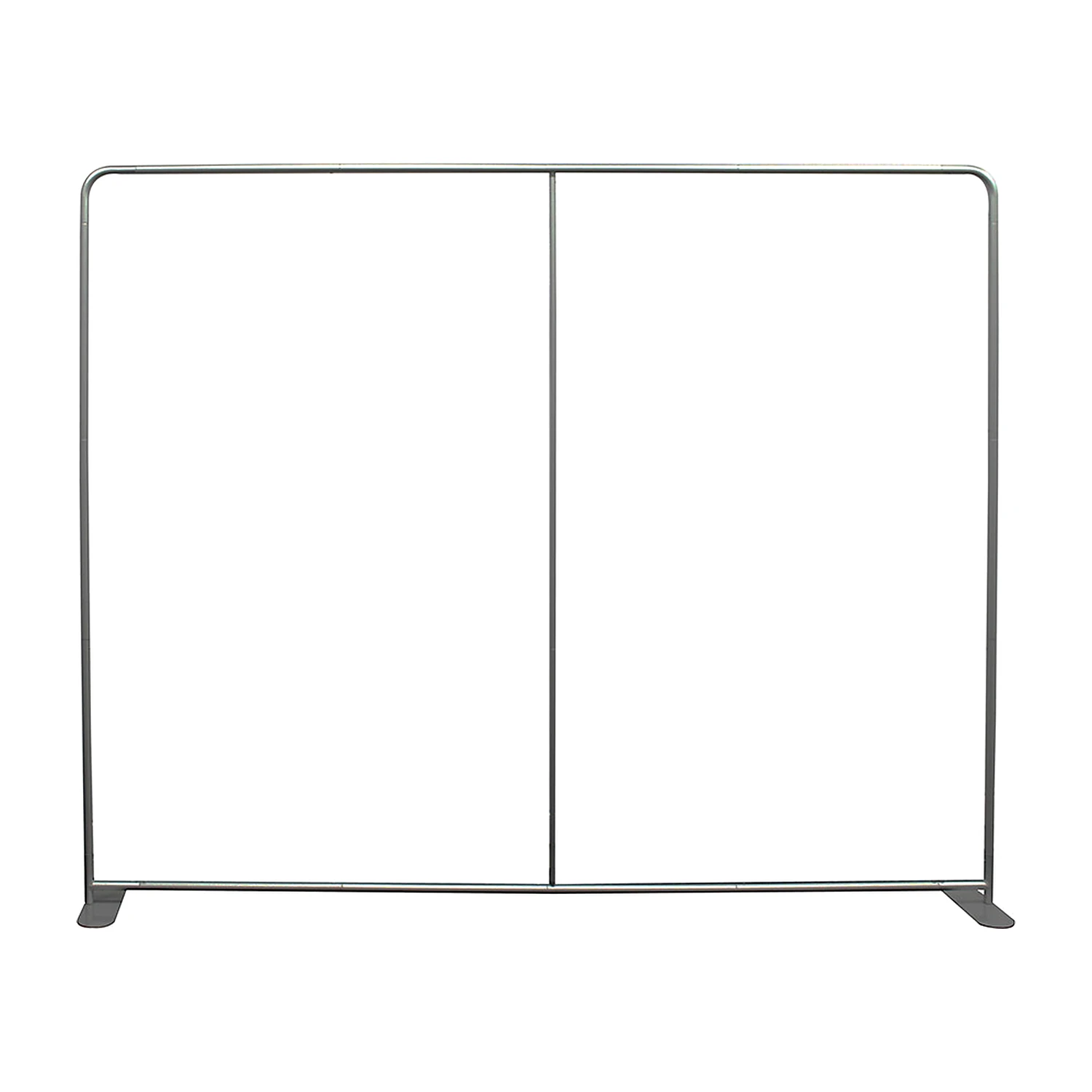 Fabric wall bare tube frame with centre pole and feet