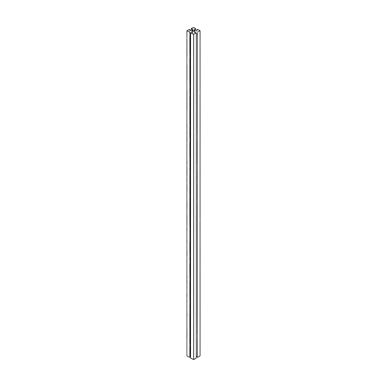 Frame post line drawing