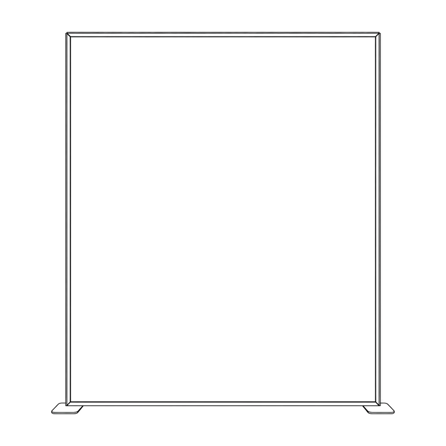 Freestanding LED Lightbox Display line drawing