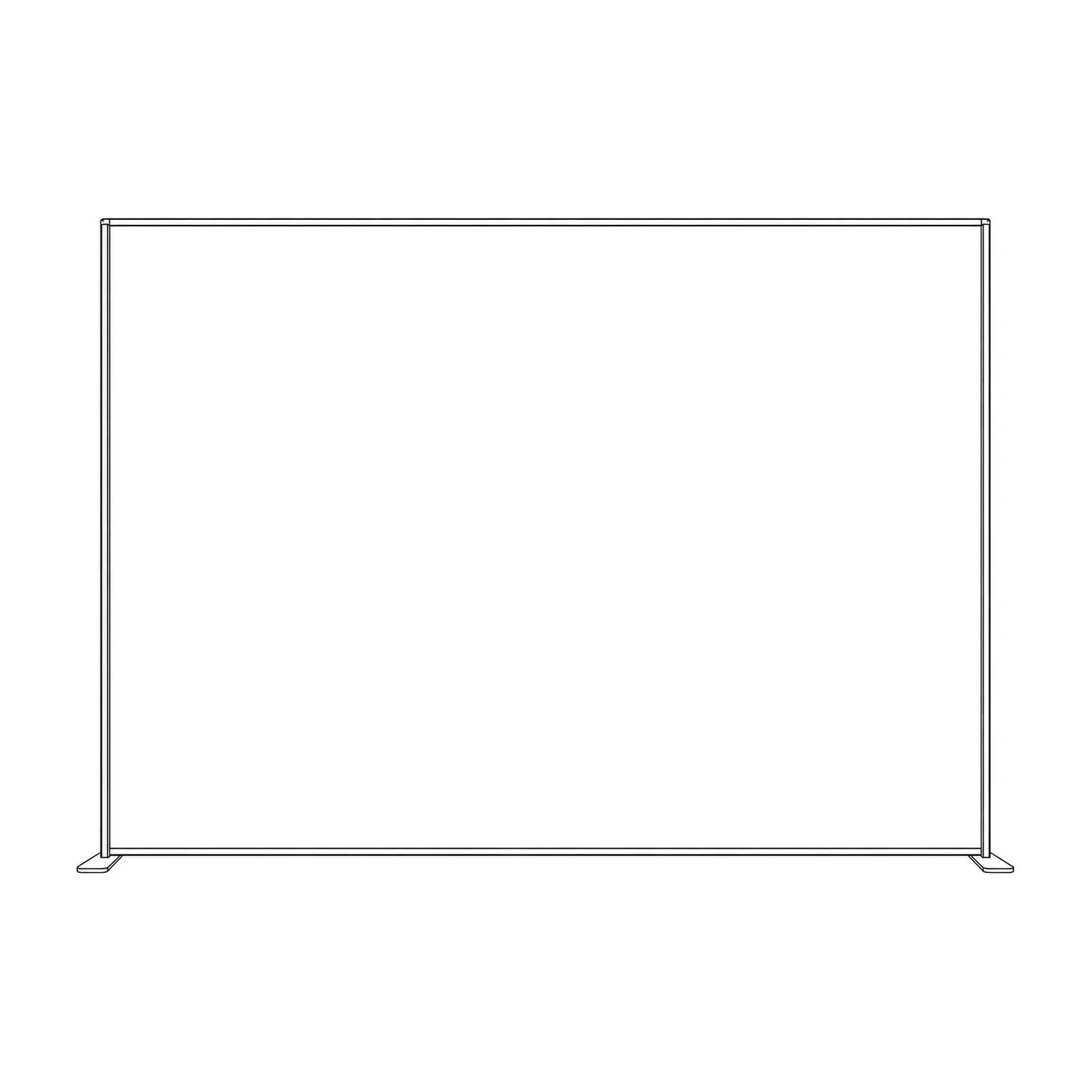 Freestanding LED Lightbox Display line drawing
