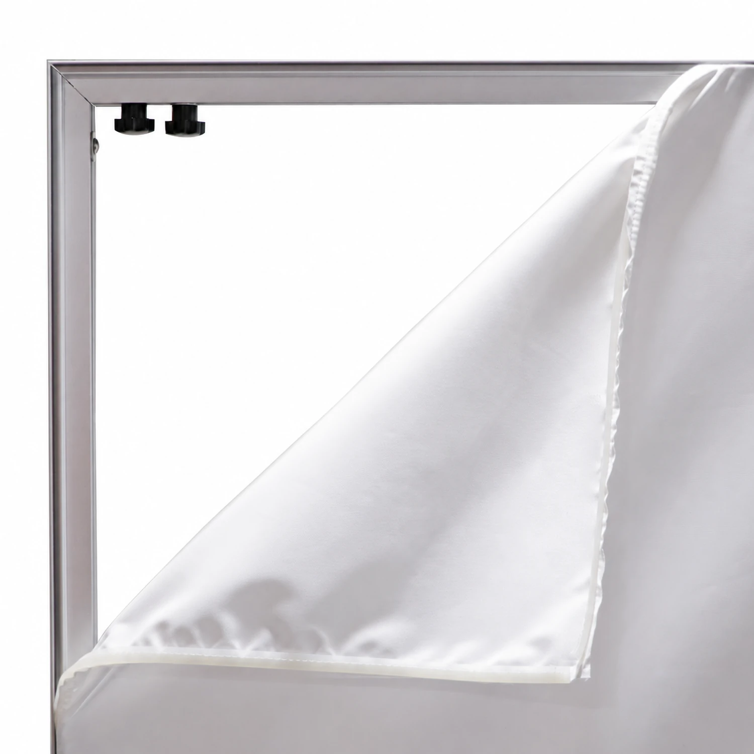 Freestanding SEG Fabric Display detail