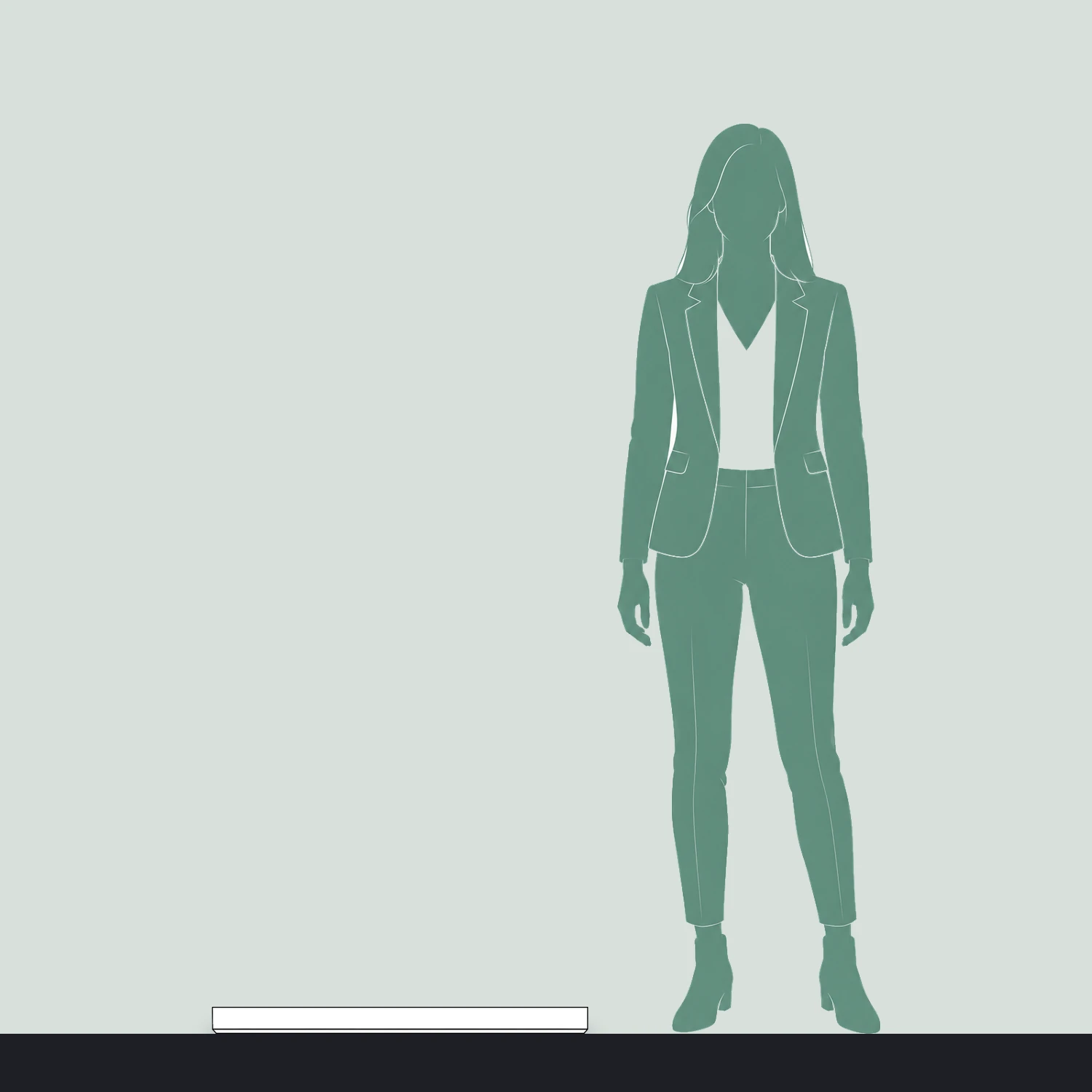 Front straight kicker length compared with a person