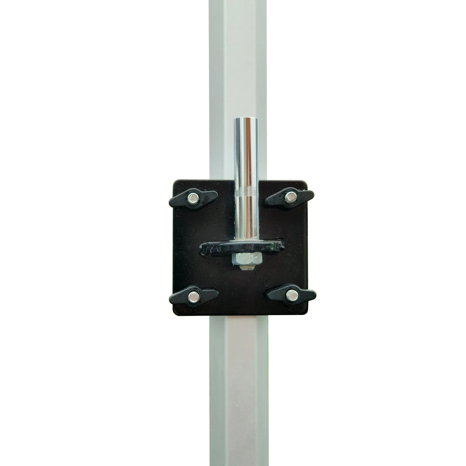 Clamp bracket fitted to a gazebo leg