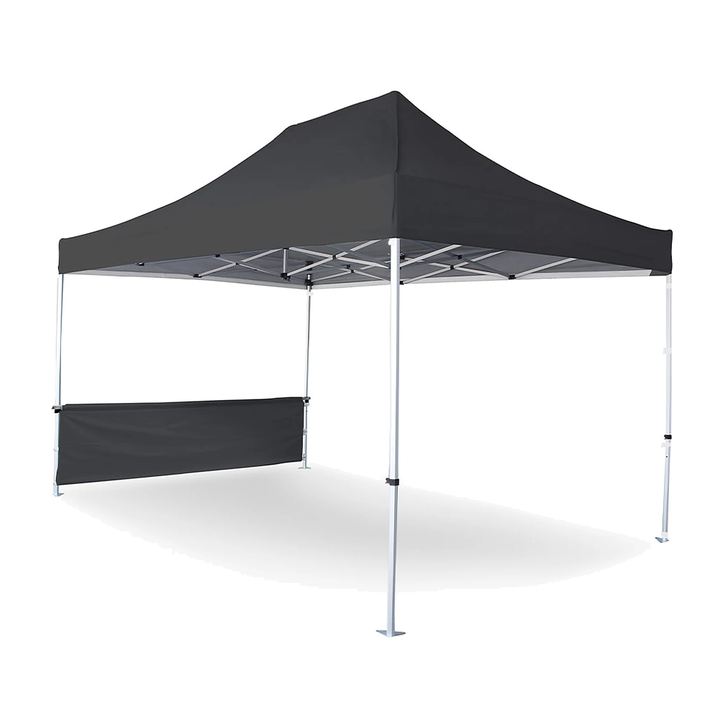Half wall fitted to a 3m x 4.5m gazebo, shown unprinted