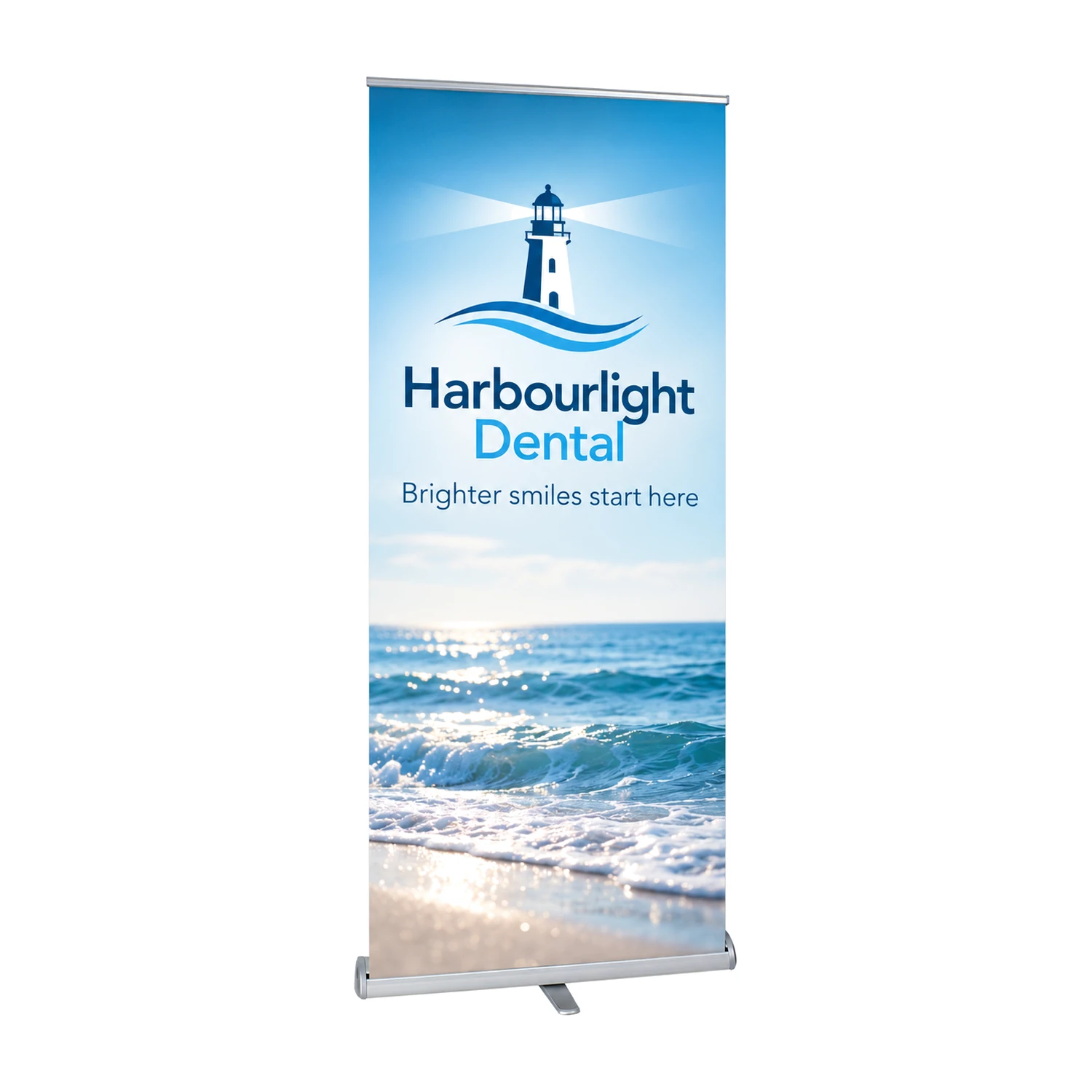 Greenwich Roller Banner with example artwork