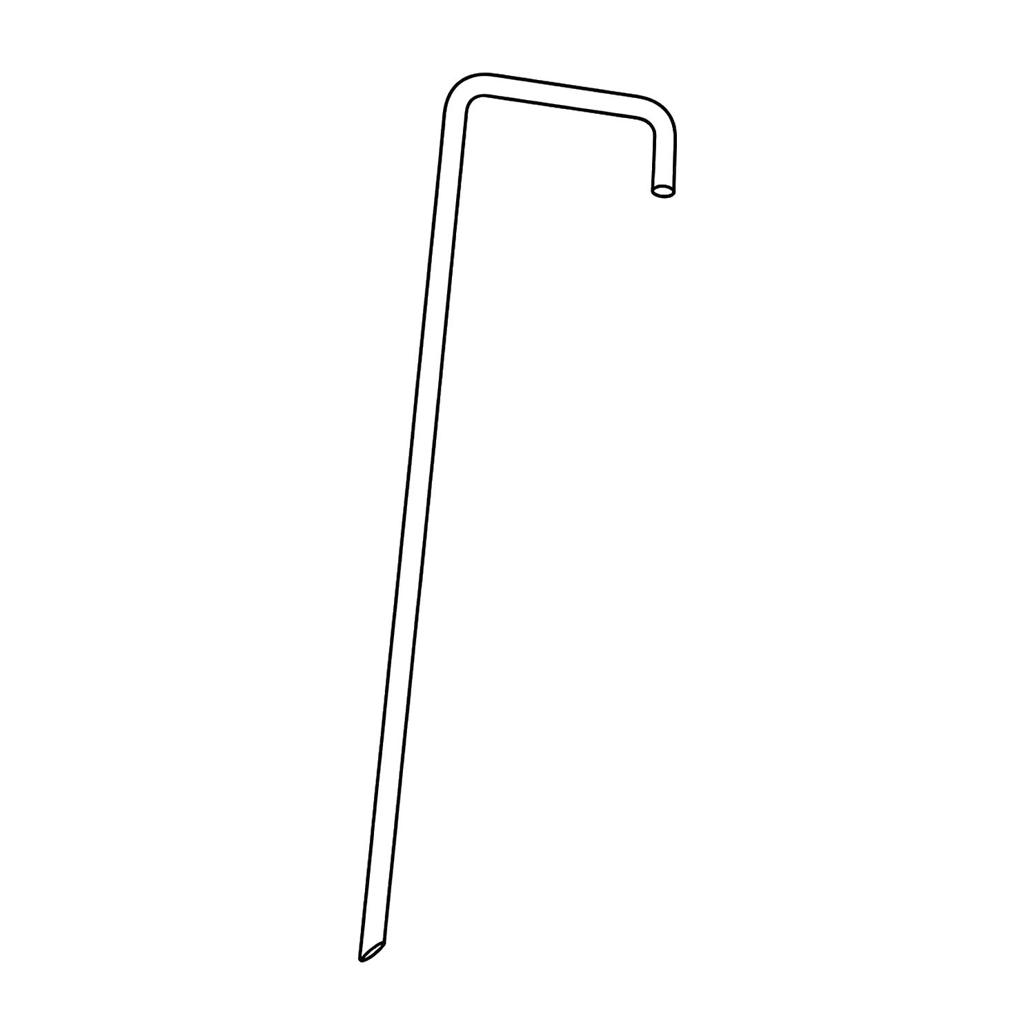 Heavy duty ground peg line drawing