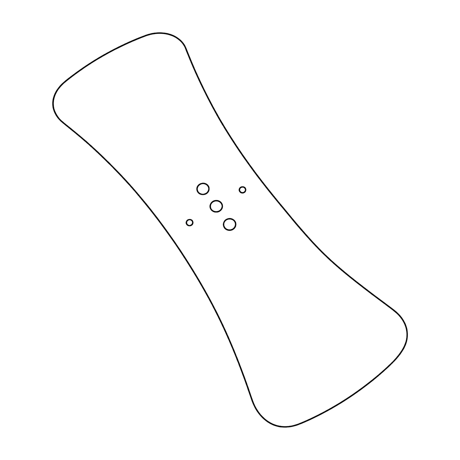 Heavy flat foot line drawing