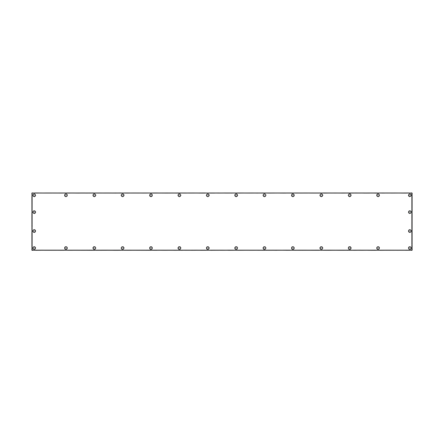 Heras Fence Banner Runner line drawing