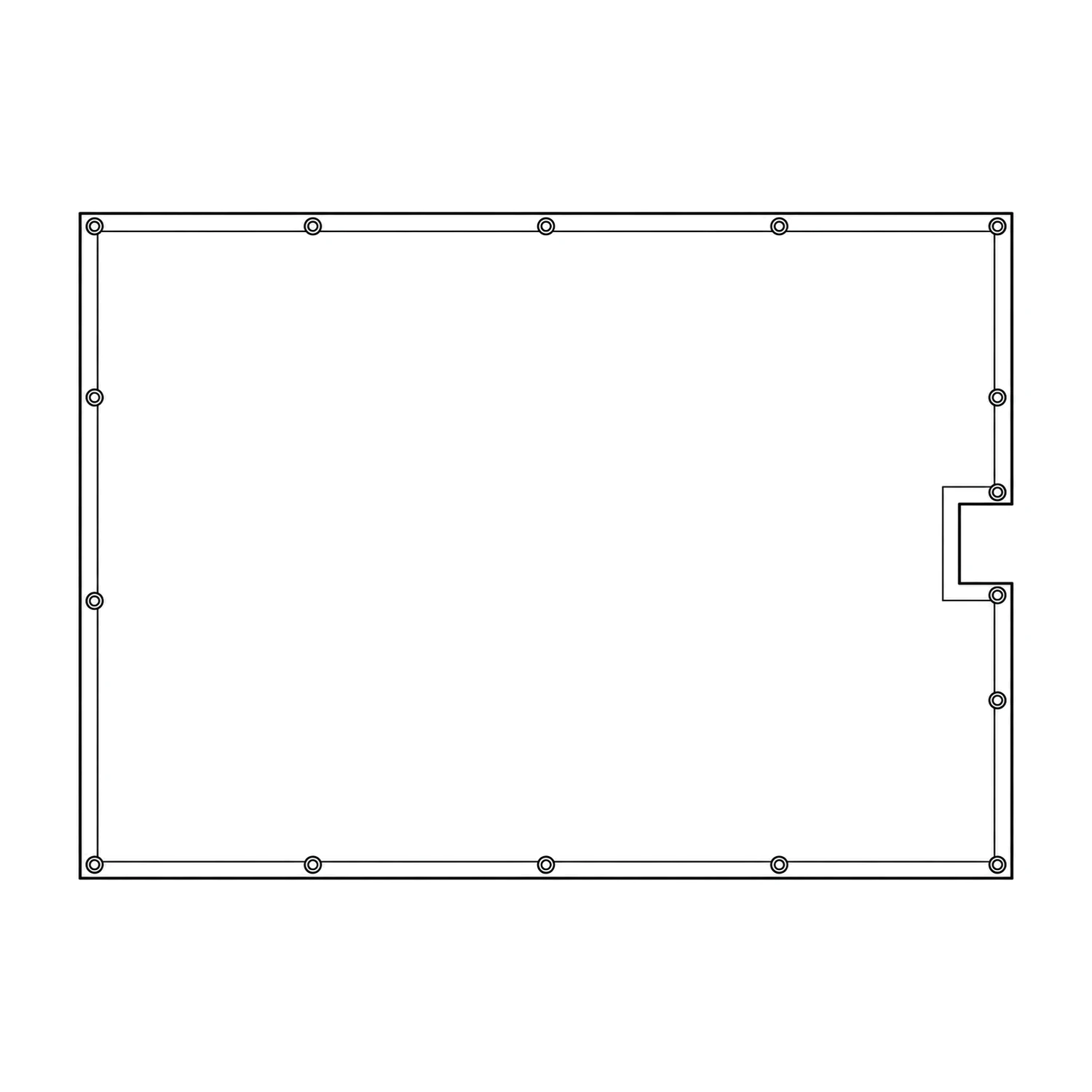 Heras Fence Vehicle Gate Banner Pair 4.2m line drawing