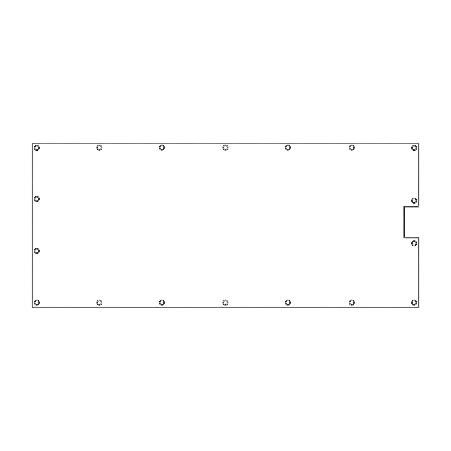 Heras Fence Vehicle Gate Banner Pair 7m line drawing
