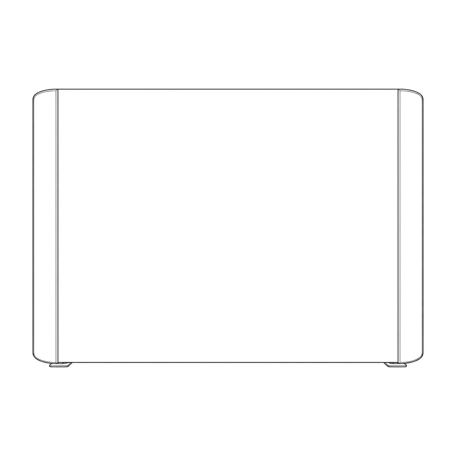 Hop-up Fabric Pop Up Stand 3x5 Straight, 3.73m Wide line drawing