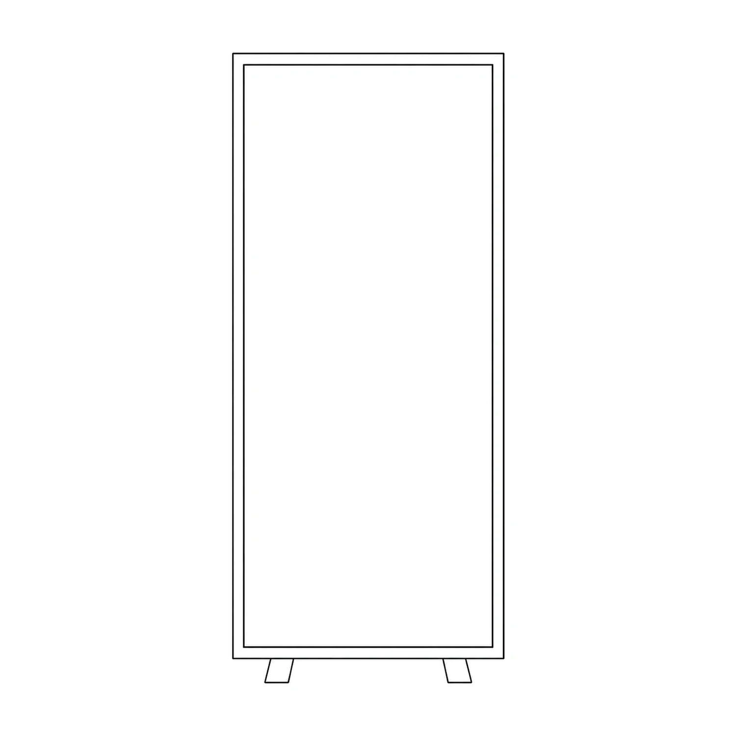 IllumiGLOW RGB Illuminated Display Frame with LED Lightbox line drawing