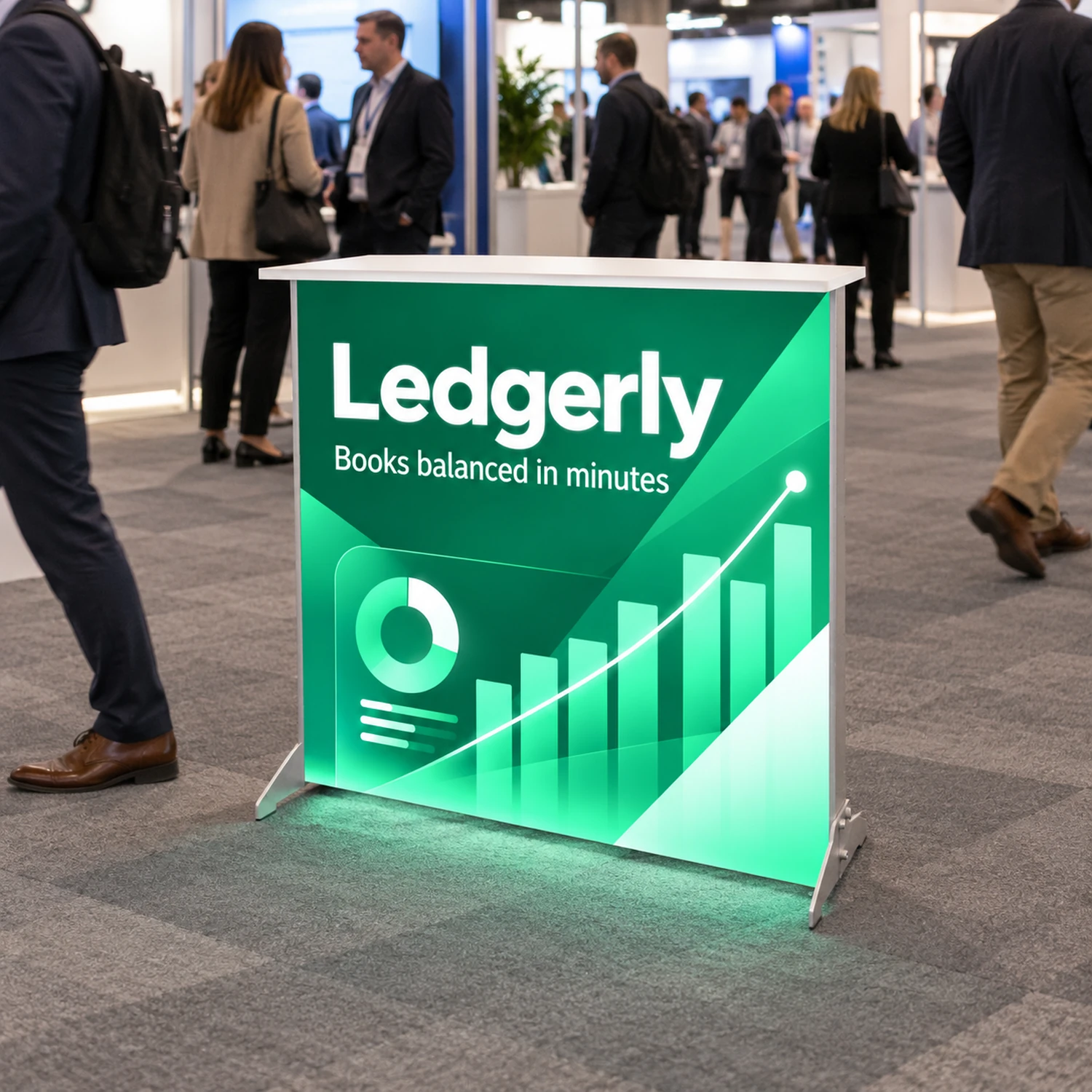 Illumigo Illuminated Counter in use at an event