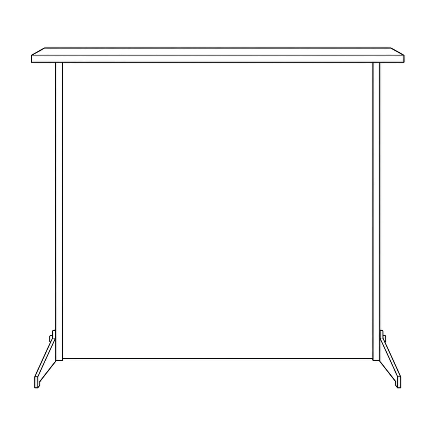 Illumigo Illuminated Counter line drawing