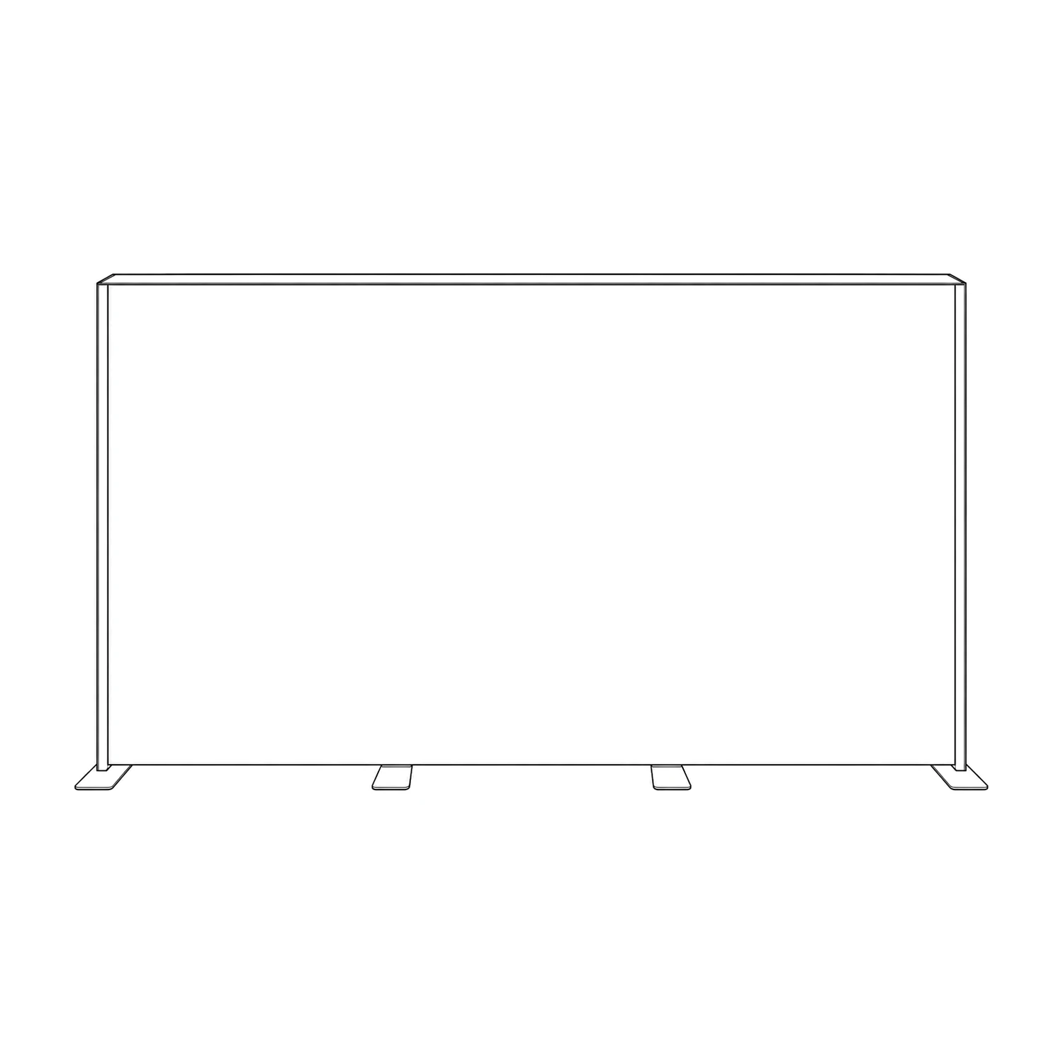 Illuminova Freestanding LED Lightbox Wall line drawing