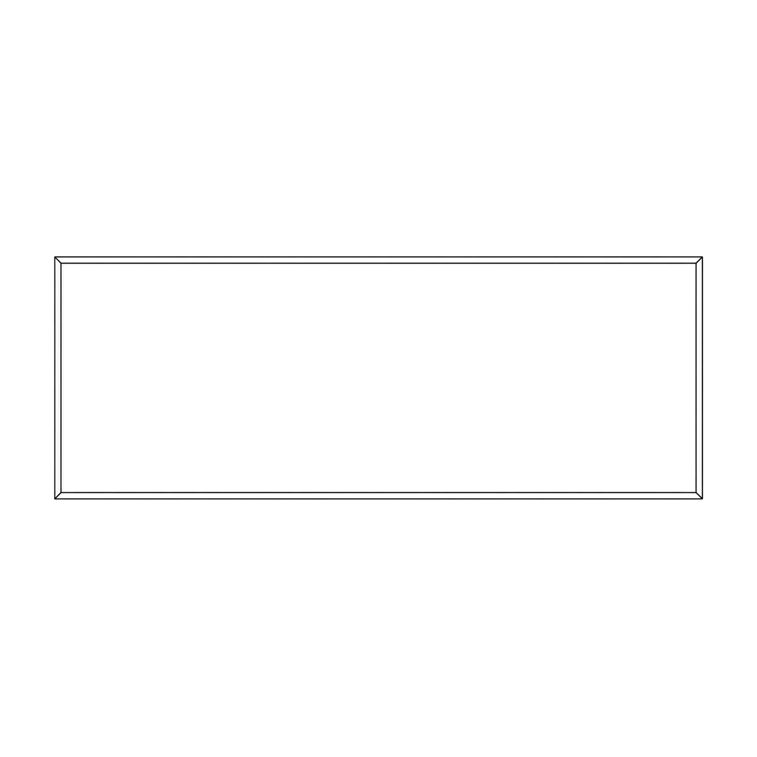 Illuminova Wall Mounted SEG Lightbox line drawing