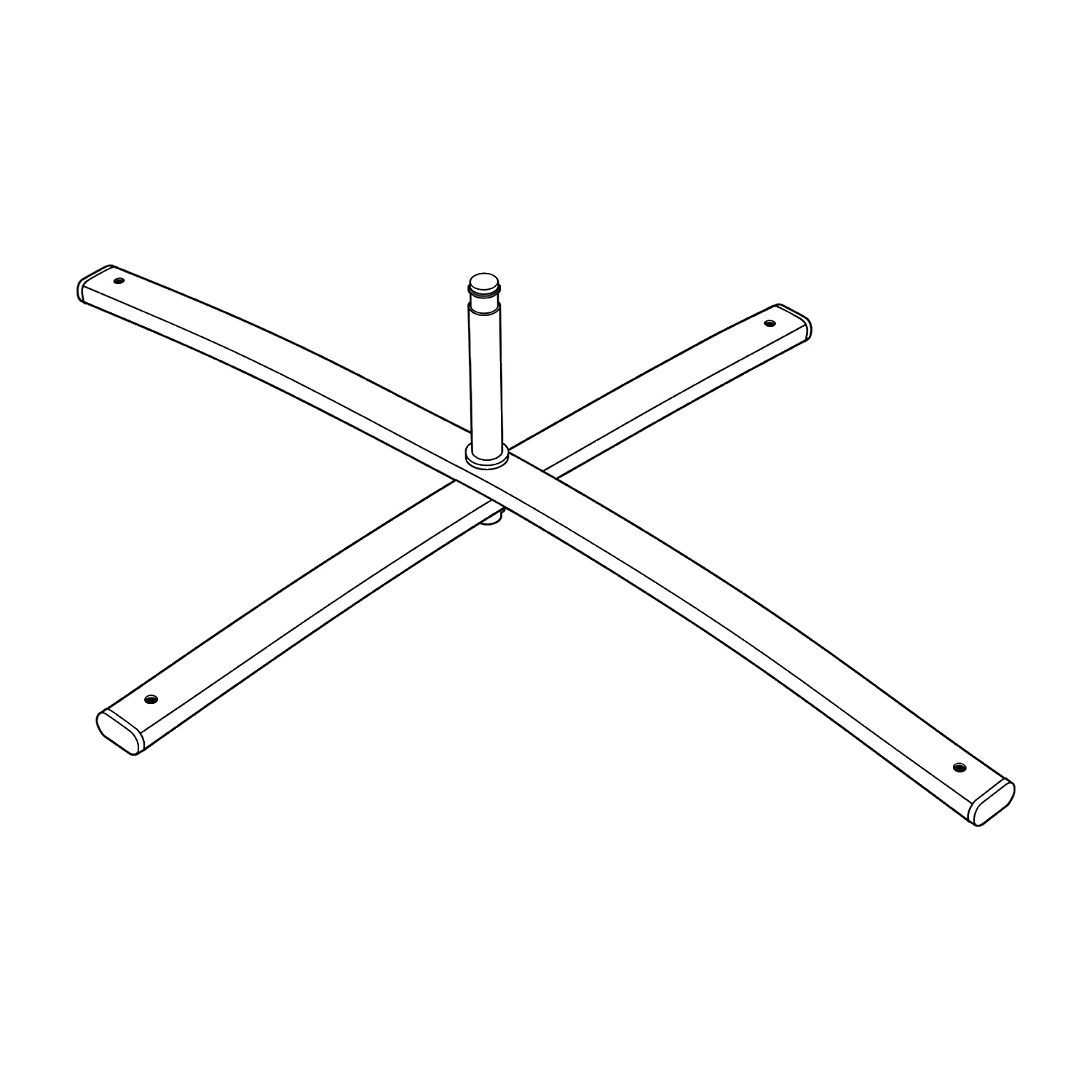 Large cross flag base line drawing
