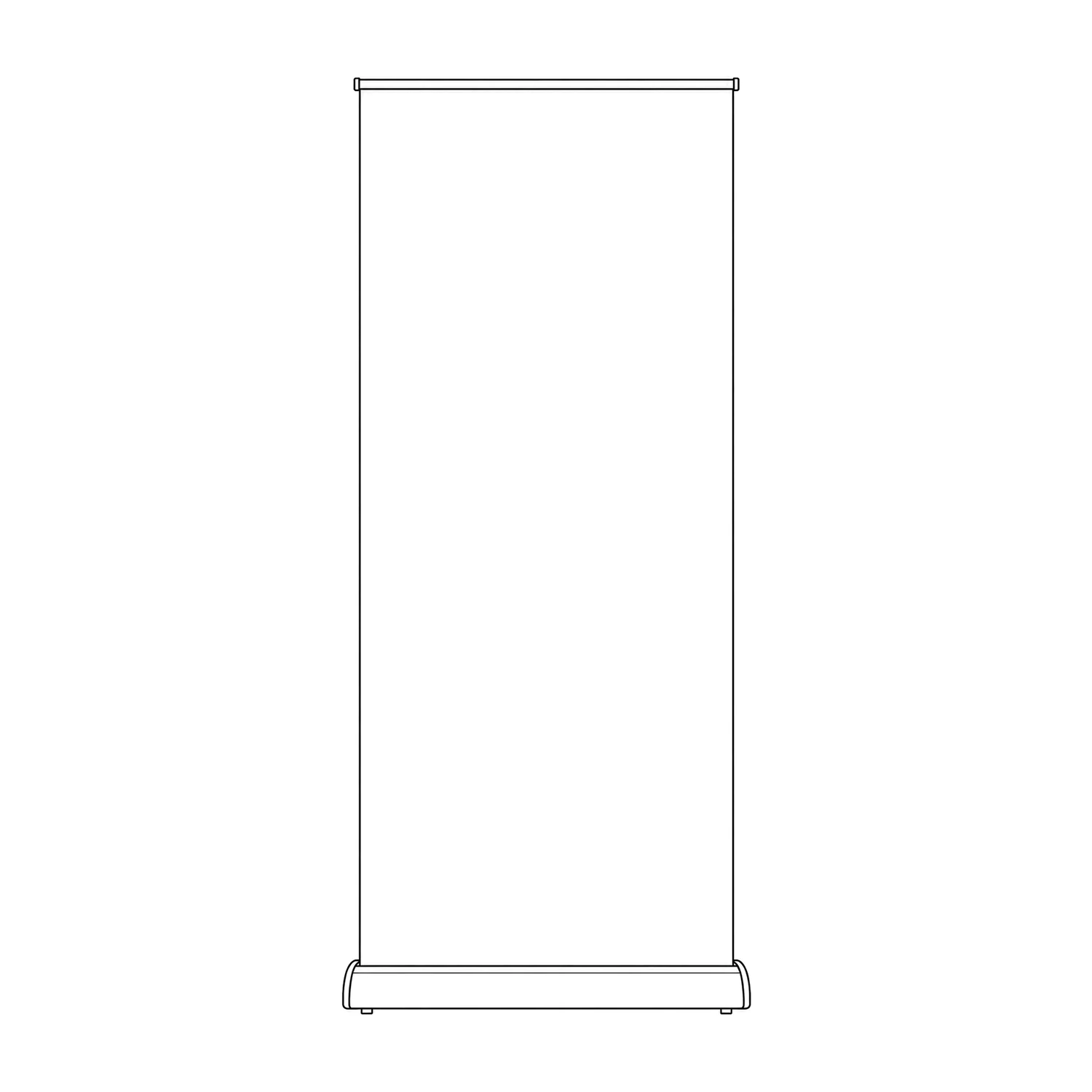Legend Roller Banner line drawing