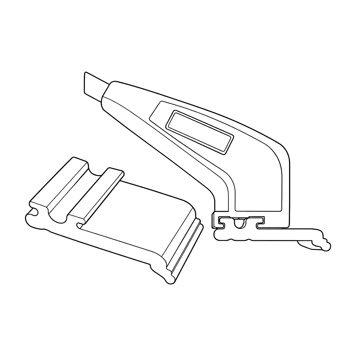 Light fitting parts line drawing