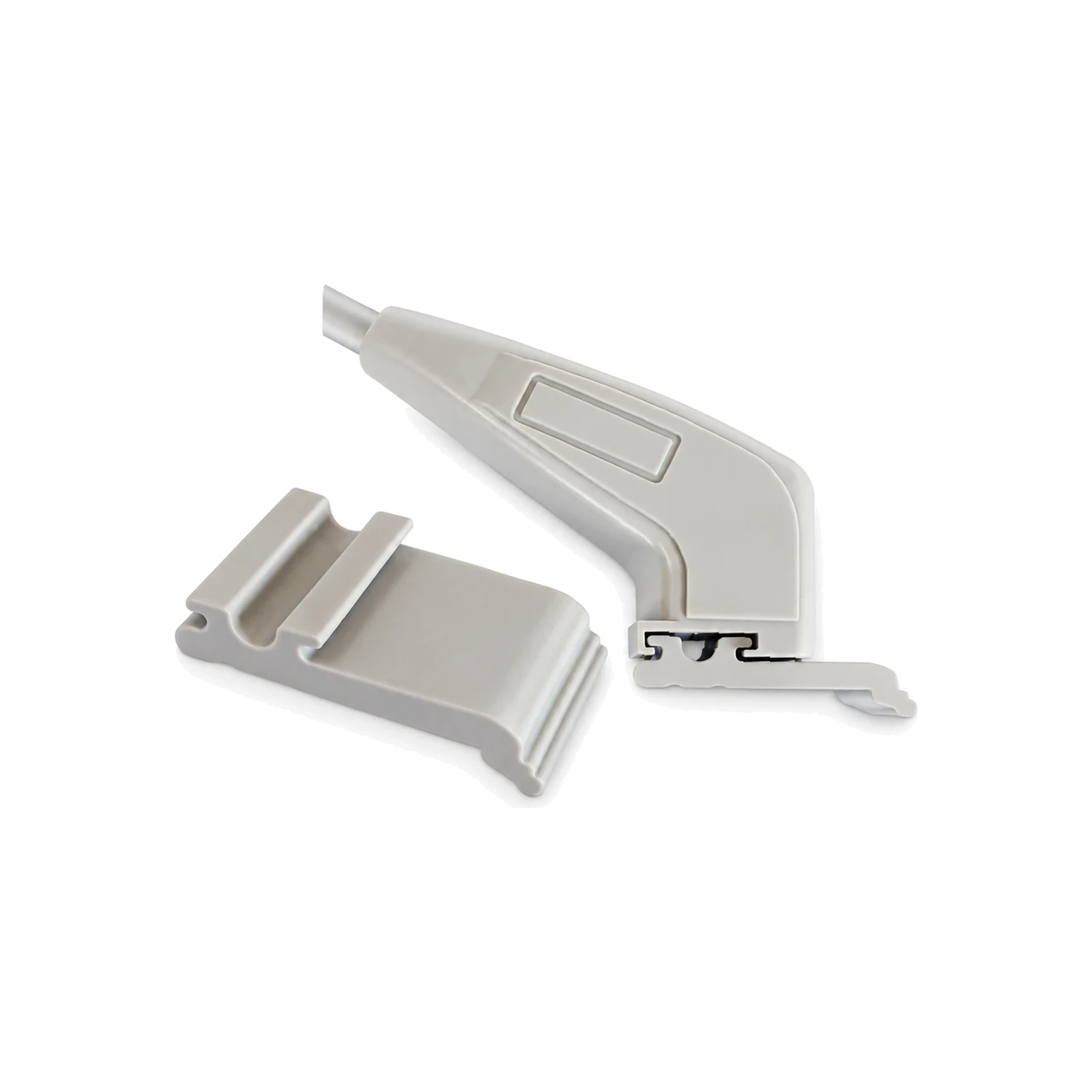 Two-part grey light fitting for frame systems