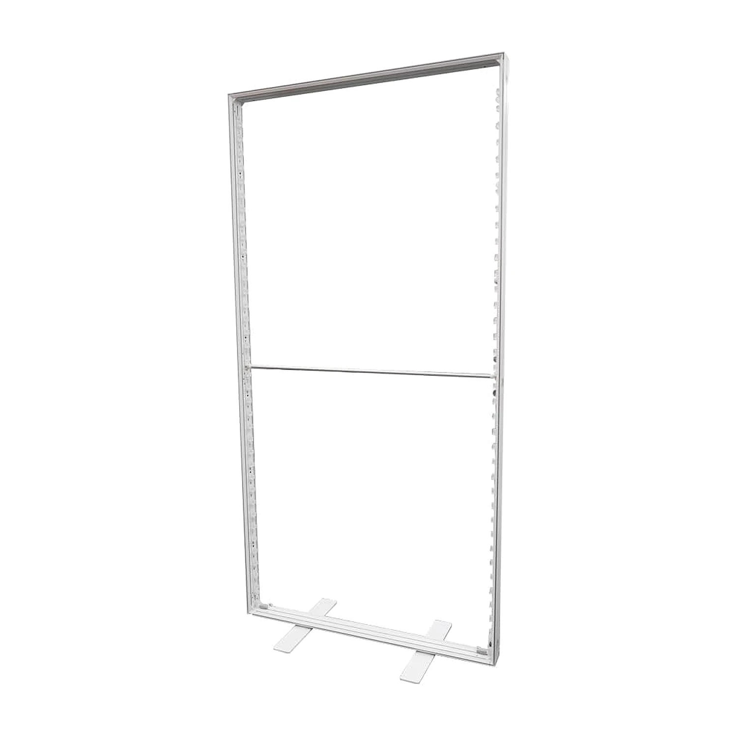 LED lightbox wall bare frame with feet and LED edges