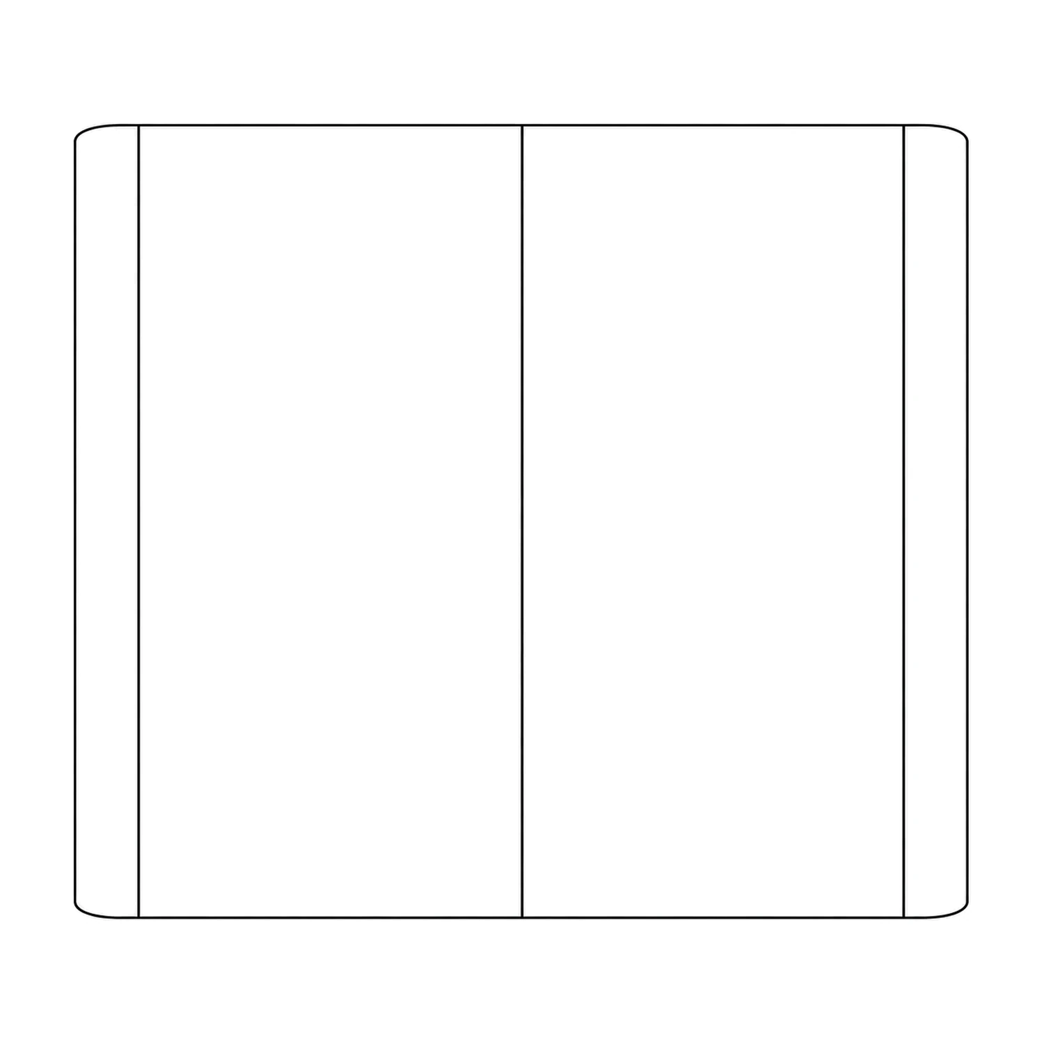 Lite Pop Up Stand 2x3 Straight line drawing