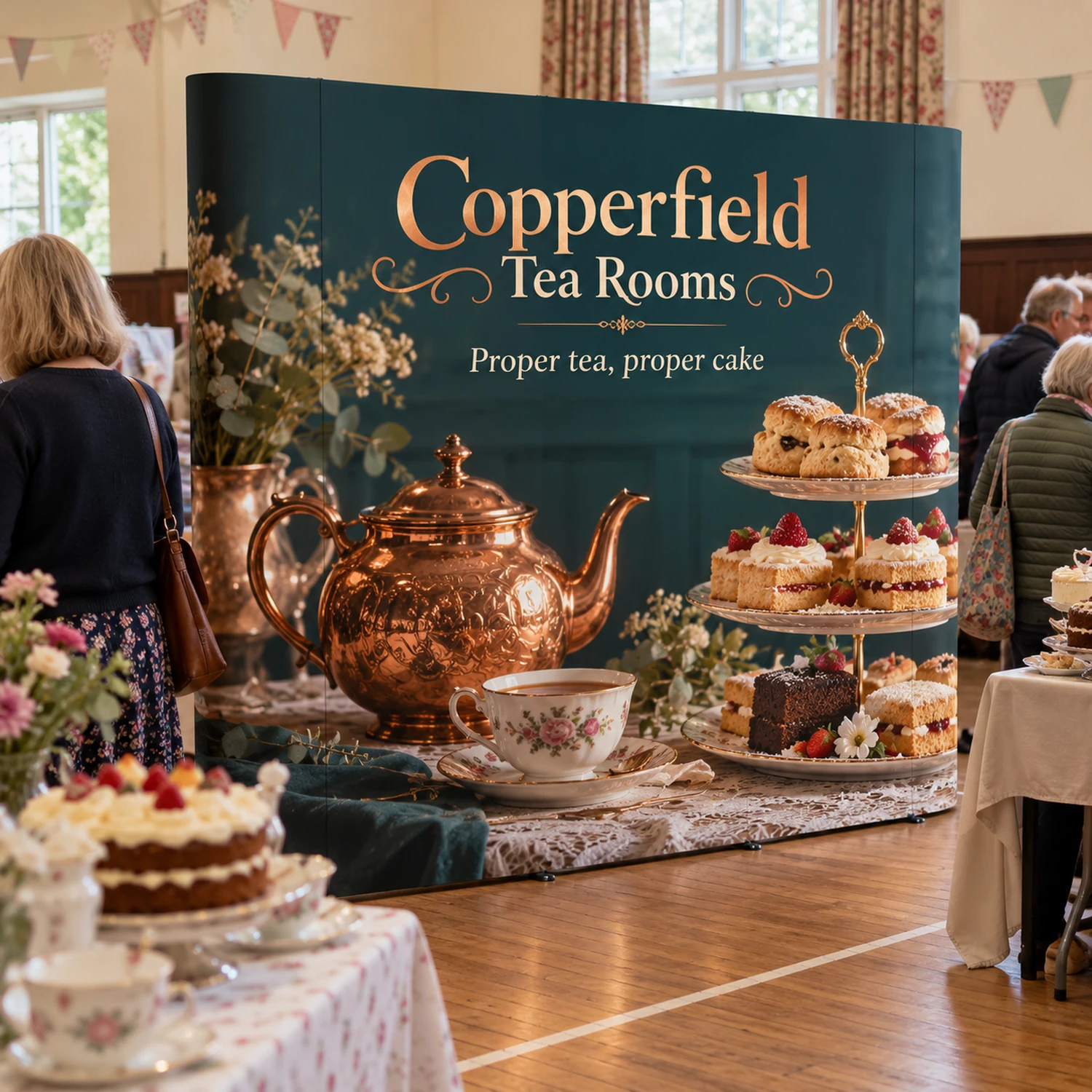 Lite Pop Up Stand 3x3 Straight at an event