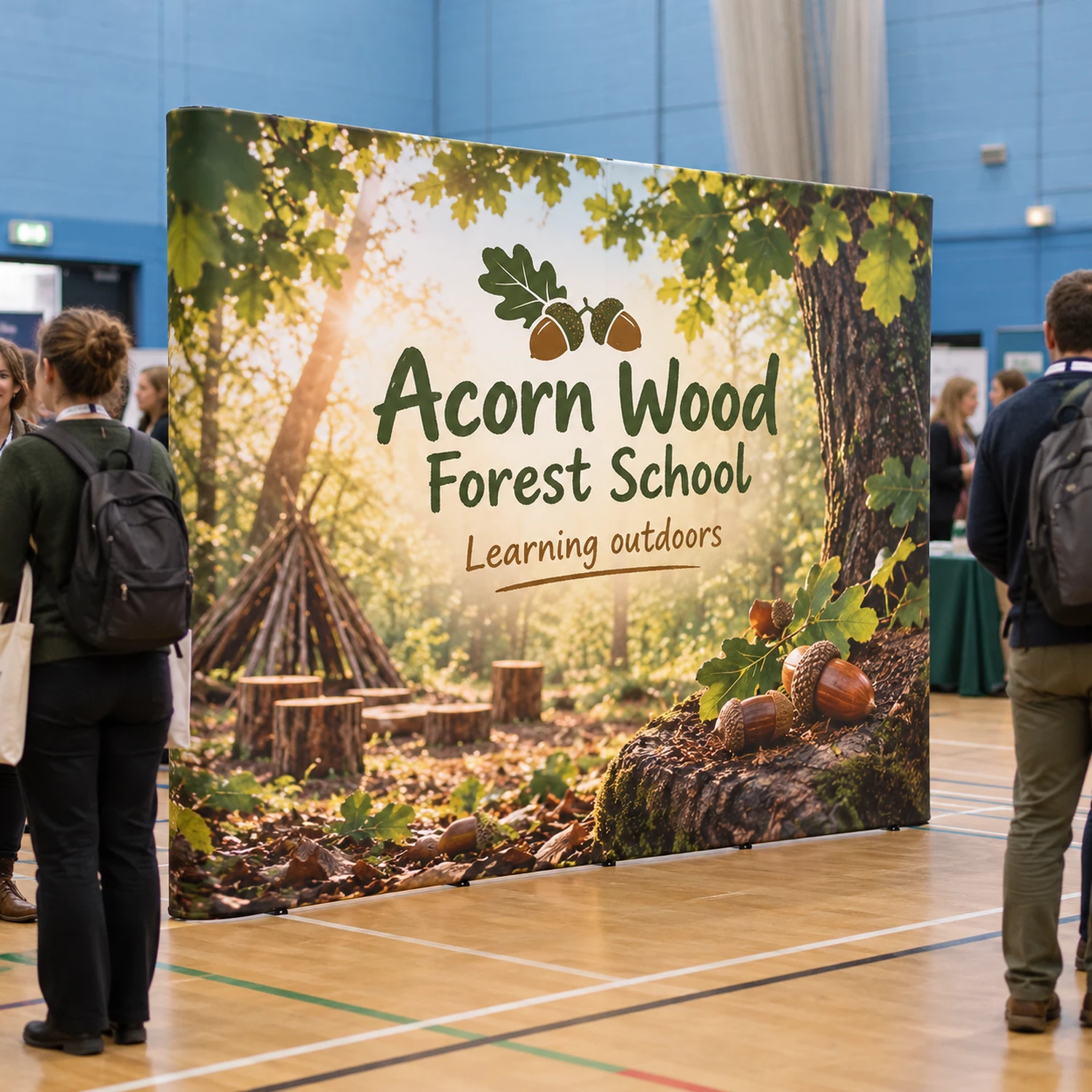Lite Pop Up Stand 4x3 Straight at an event