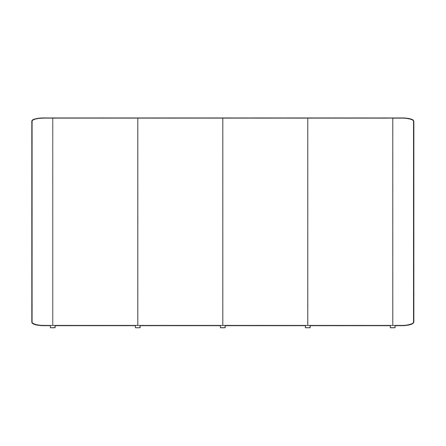 Lite Pop Up Stand 4x3 Straight line drawing