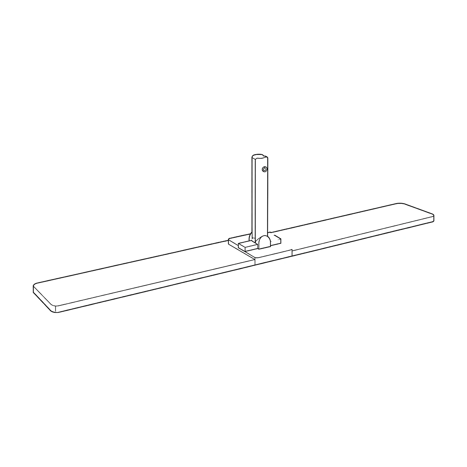 Line drawing of the middle full frame foot