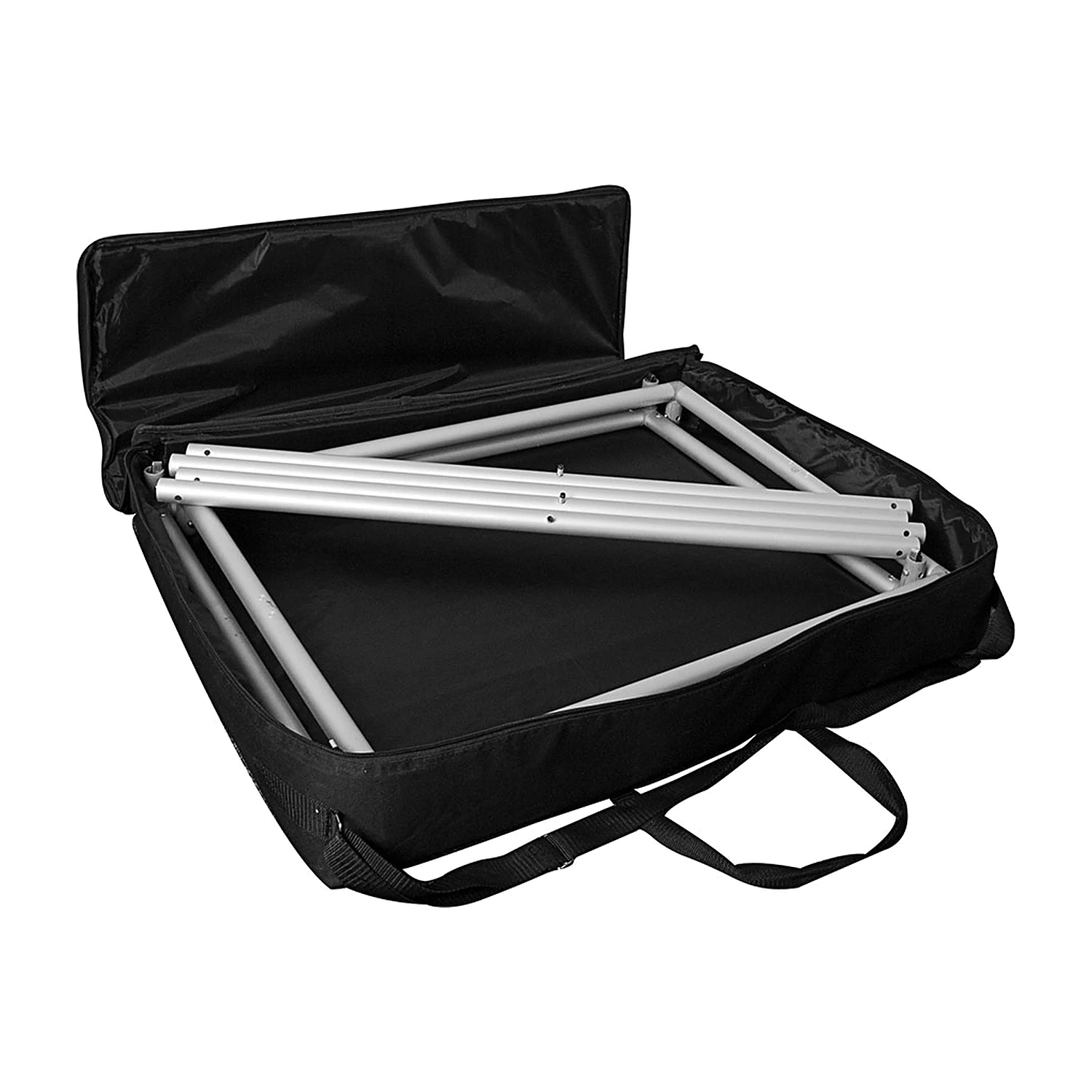 Carry bag opened with the counter frame tubes