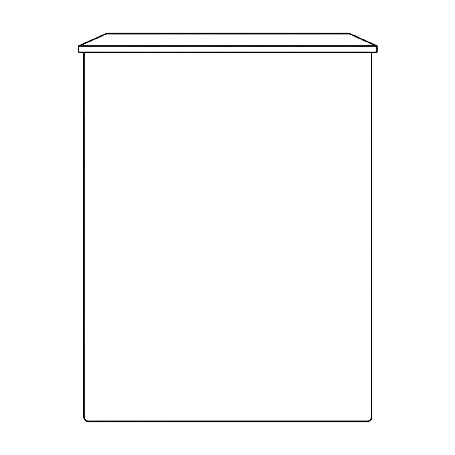 Modulate Fabric Counter line drawing