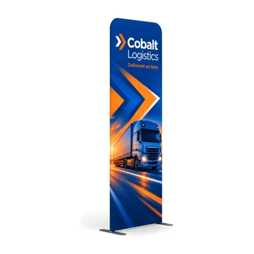 Modulate Modular Fabric Wall with Square Corners with example artwork